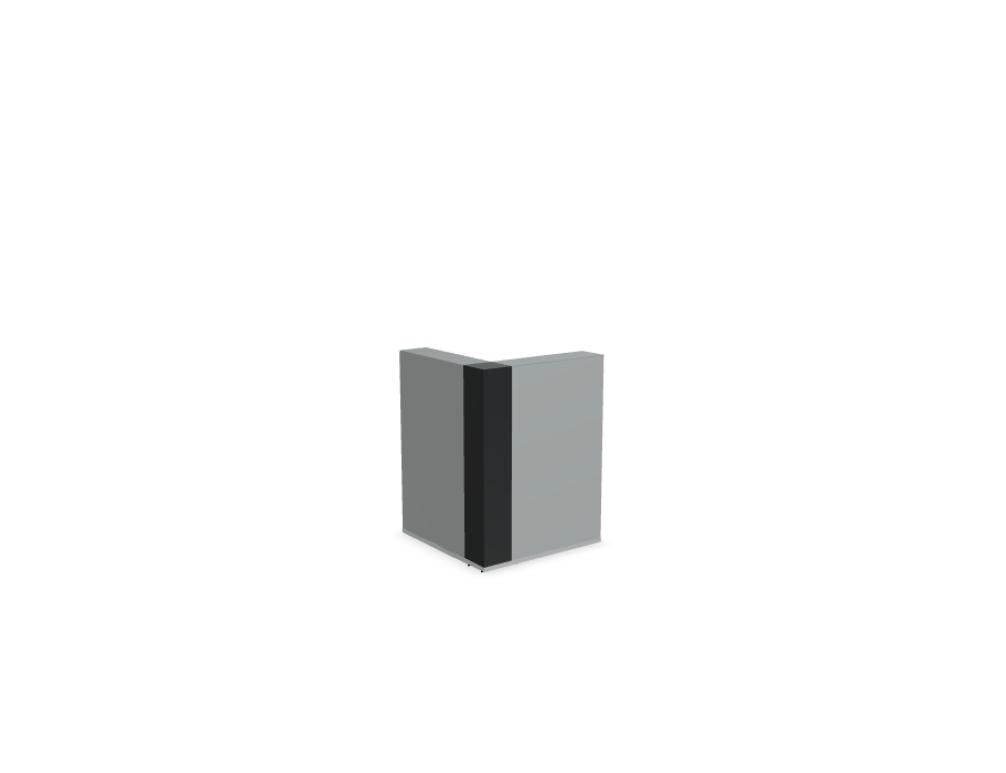 Tera TR90 - modulare Empfangstheke in Eiche Grau präsentiert im Onlineshop von KAQTU Design AG. Empfangsdesk ist von Mdd