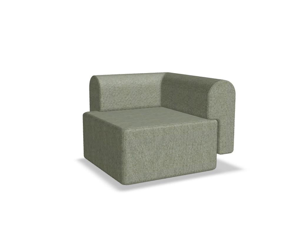 Tori TRI01L - modulares Sofa in Weiss präsentiert im Onlineshop von KAQTU Design AG. Modulares Sofa ist von Tamo