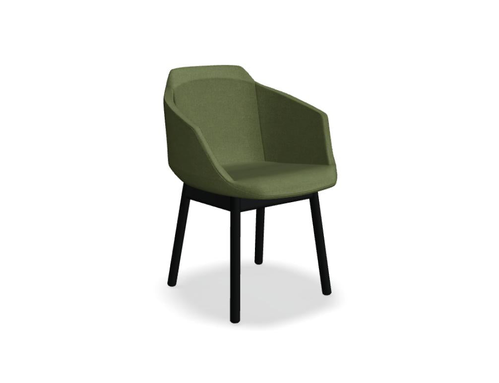 Ultra UFBP15 - Stuhl mit Holzgestell in Grau präsentiert im Onlineshop von KAQTU Design AG. Stuhl mit Armlehne ist von Mdd