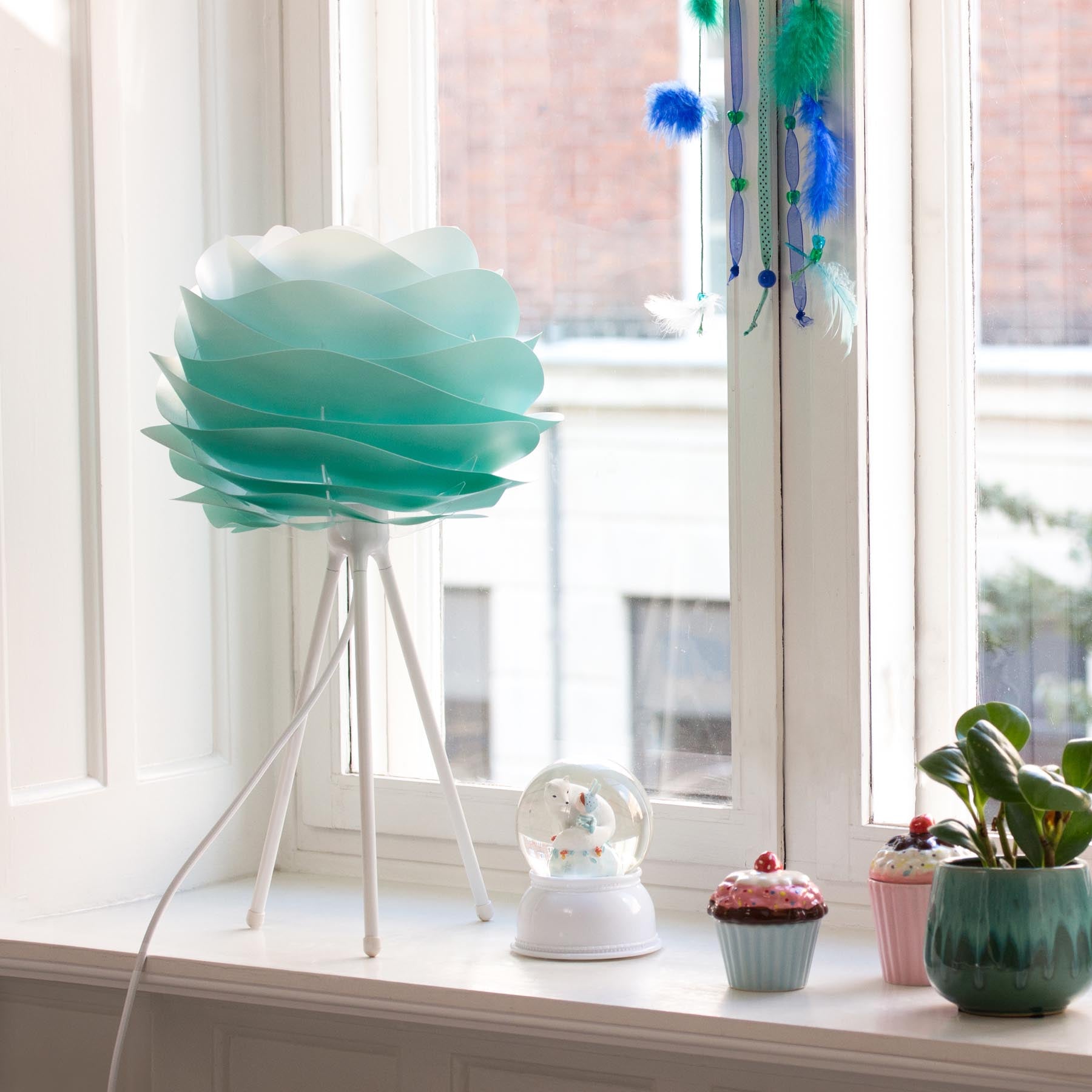 Carmina Lampenschirm in Turquoise präsentiert im Onlineshop von KAQTU Design AG. Lampenschirm ist von Umage