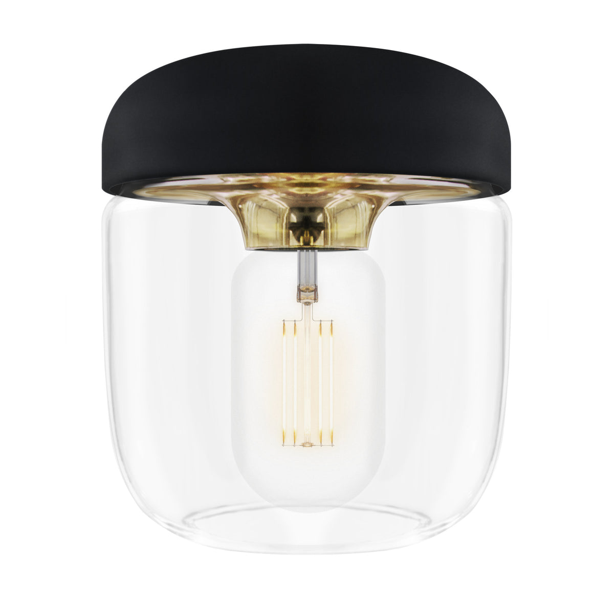 Acorn Lampenschirm in Black/Polished Brass präsentiert im Onlineshop von KAQTU Design AG. Lampenschirm ist von Umage