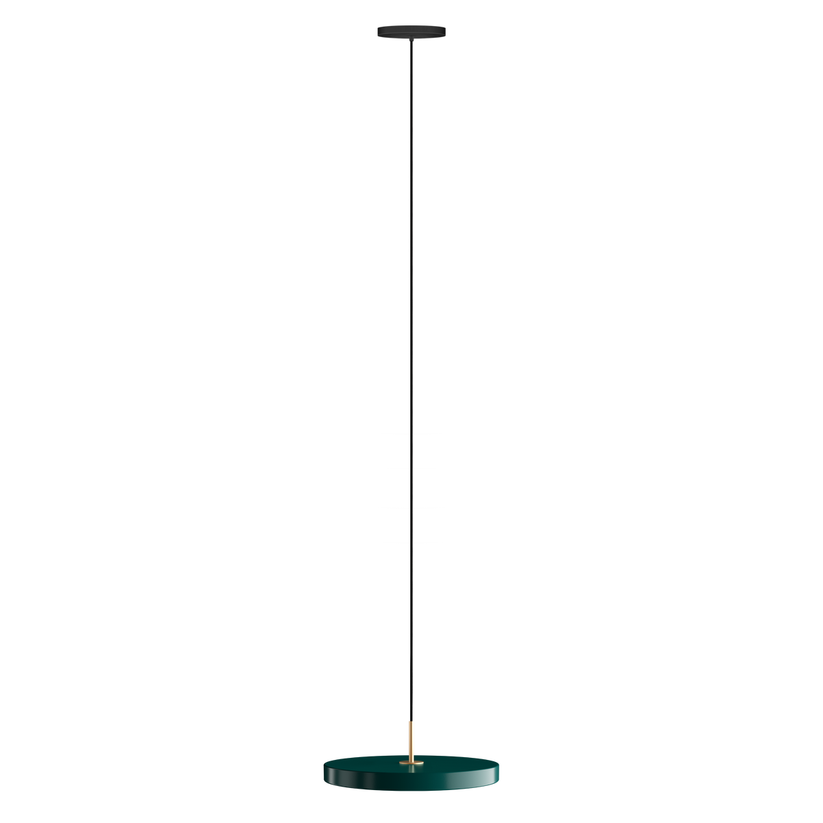 Weisse runde Pendelleuchte Asteria Medium von Umage aus Stahl, Aluminium und Acryl