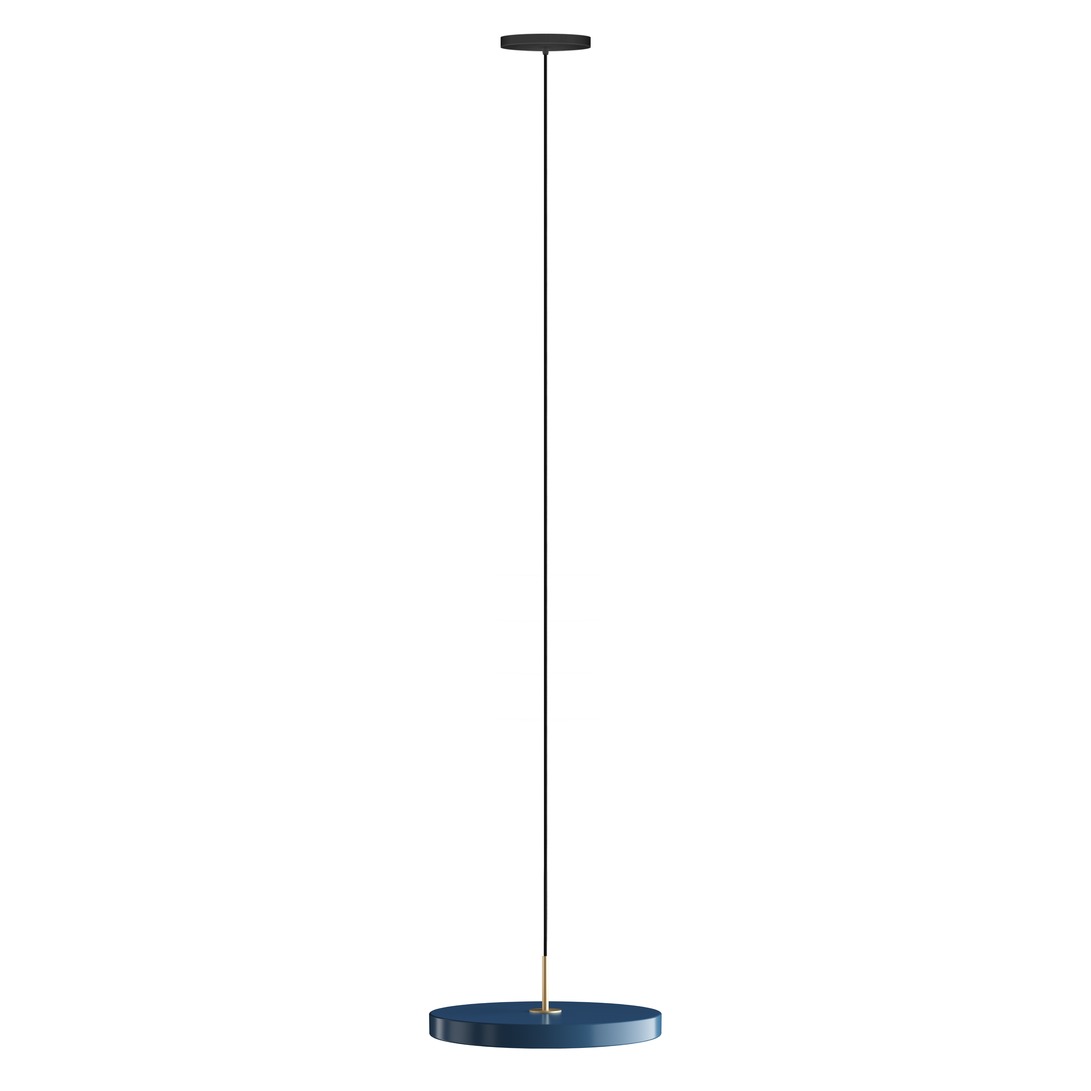 Moderne Asteria Medium Pendellampe in Petrol Blue, perfekt für stilvolle Akzente in jedem Raum und kreative Lichtlösungen.