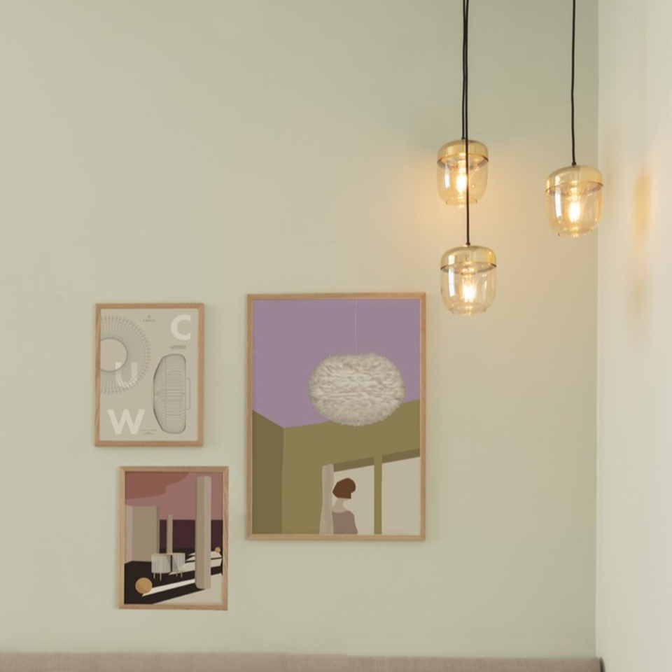 Acorn Lampenschirm in Amber Brass präsentiert im Onlineshop von KAQTU Design AG. Lampenschirm ist von Umage