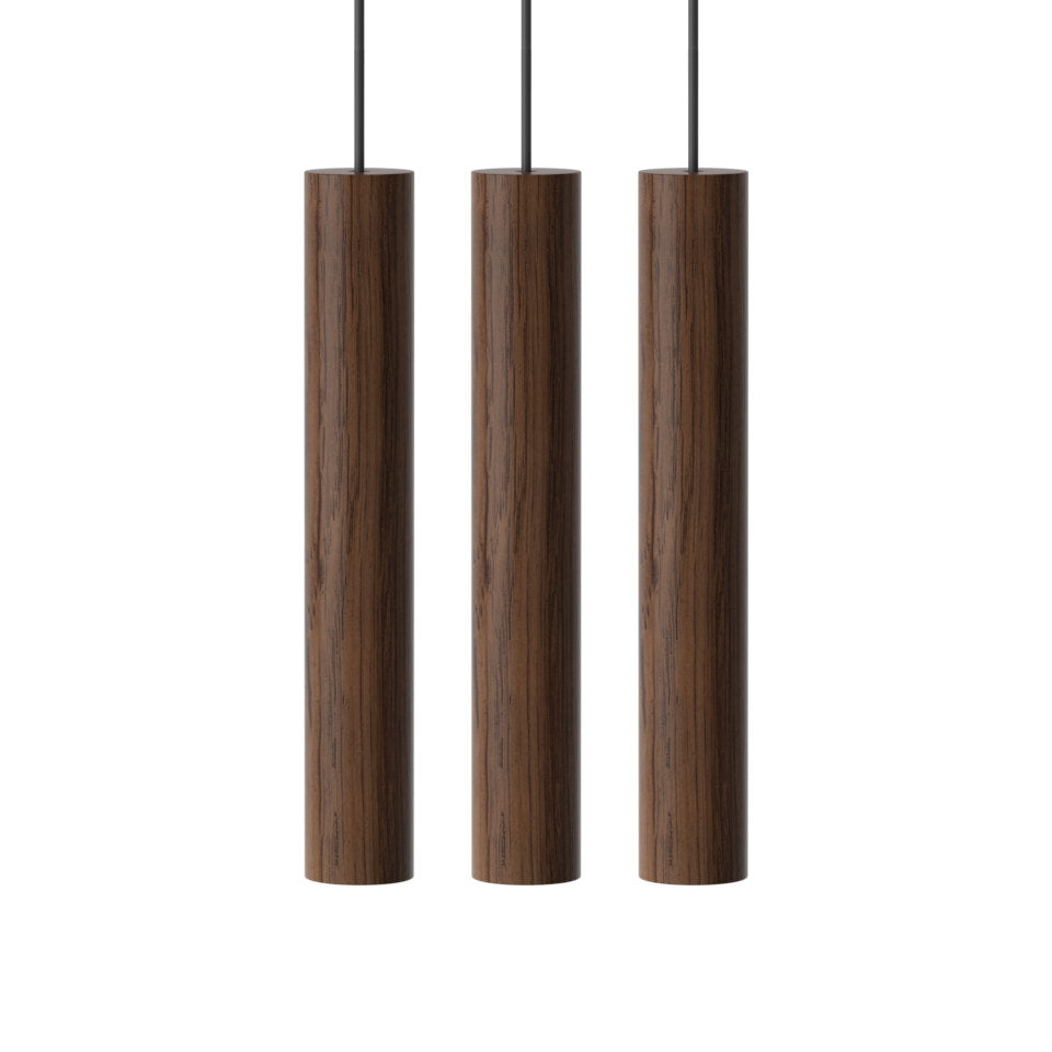 Chimes 3er Gruppe Lampenschirm in Dark Oak präsentiert im Onlineshop von KAQTU Design AG. Pendelleuchte ist von Umage