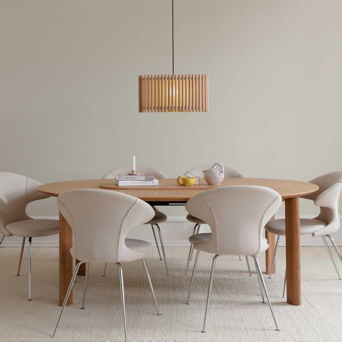 Komorebi Square Lampenschirm in Oak präsentiert im Onlineshop von KAQTU Design AG. Pendelleuchte ist von Umage