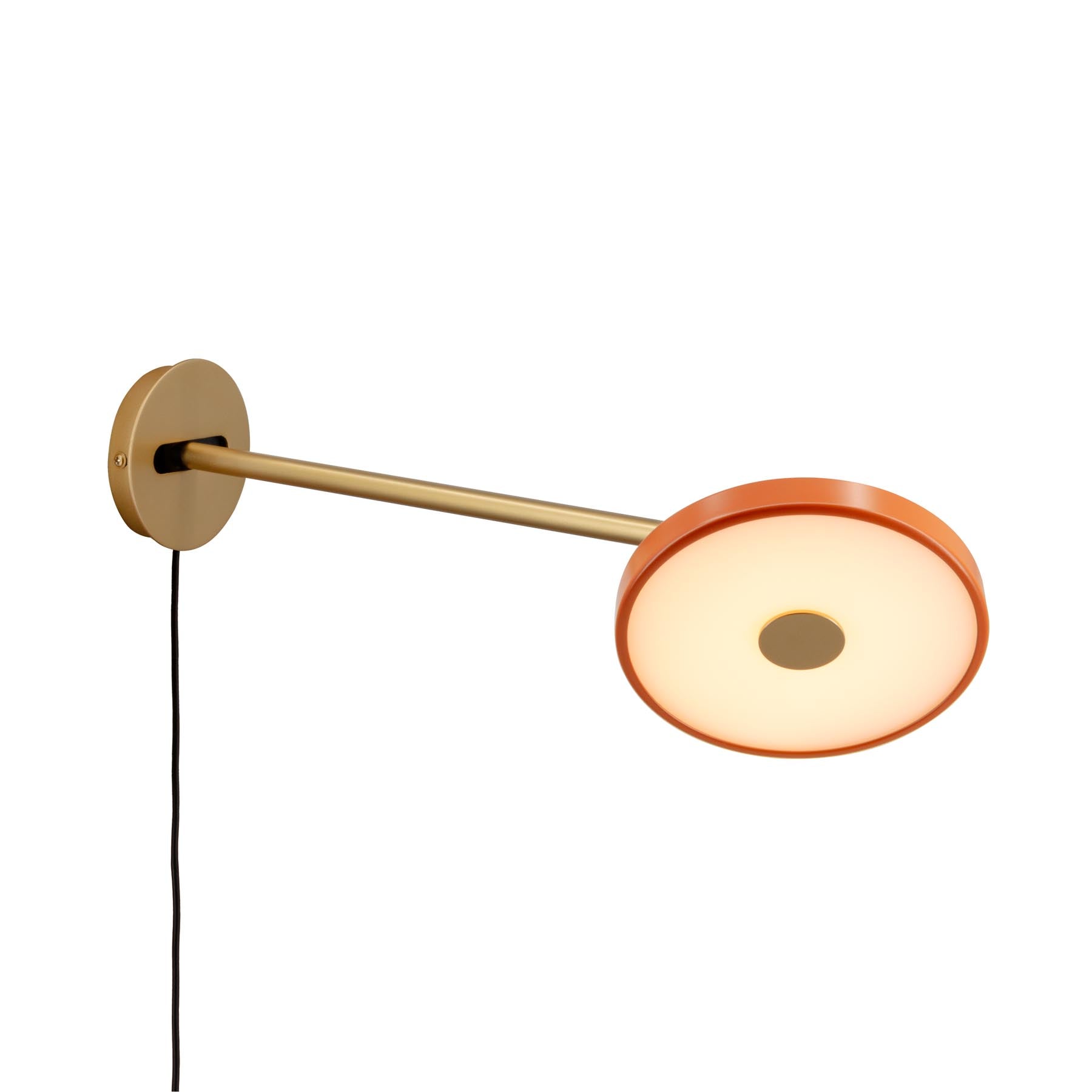 Asteria Wandleuchte long mit Kabel in Nuance Orange präsentiert im Onlineshop von KAQTU Design AG. Wandleuchte ist von Umage