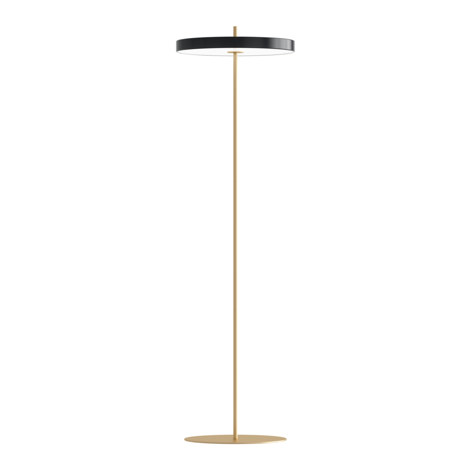 Moderne Asteria Stehleuchte in edlem Schwarz von Umage, perfekt für gemütliche Atmosphäre und zeitgemäße Einrichtung.
