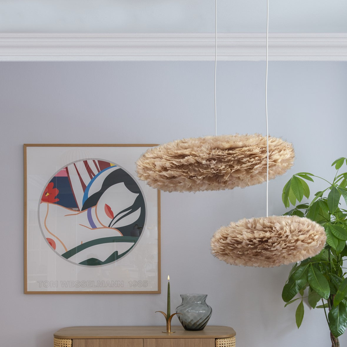 Eos Esther in Light Brown präsentiert im Onlineshop von KAQTU Design AG. Pendelleuchte ist von Umage