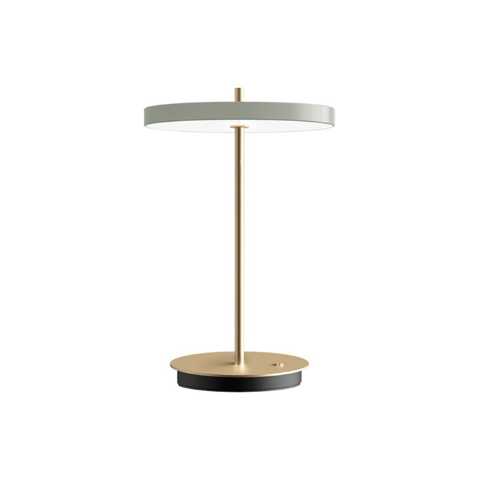 Elegante Asteria Move Tischleuchte in stilvollem Olivgrün, ideal für stimmungsvolle Beleuchtung und als Blickfang in Ihrem Zuhause.