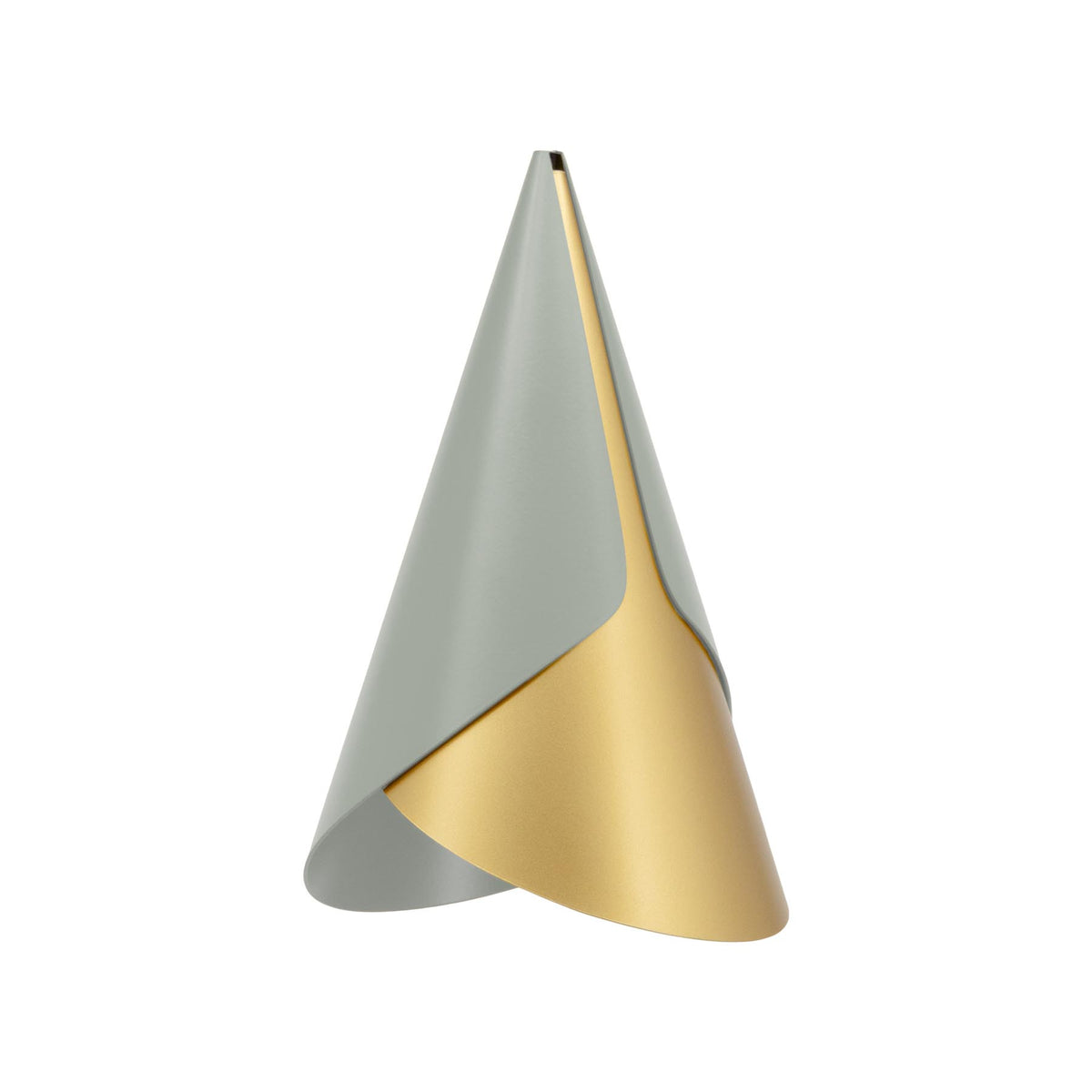 Lampenschirm Cornet von Umage aus Aluminium mit zwei gegeneinander drehbaren Kegeln