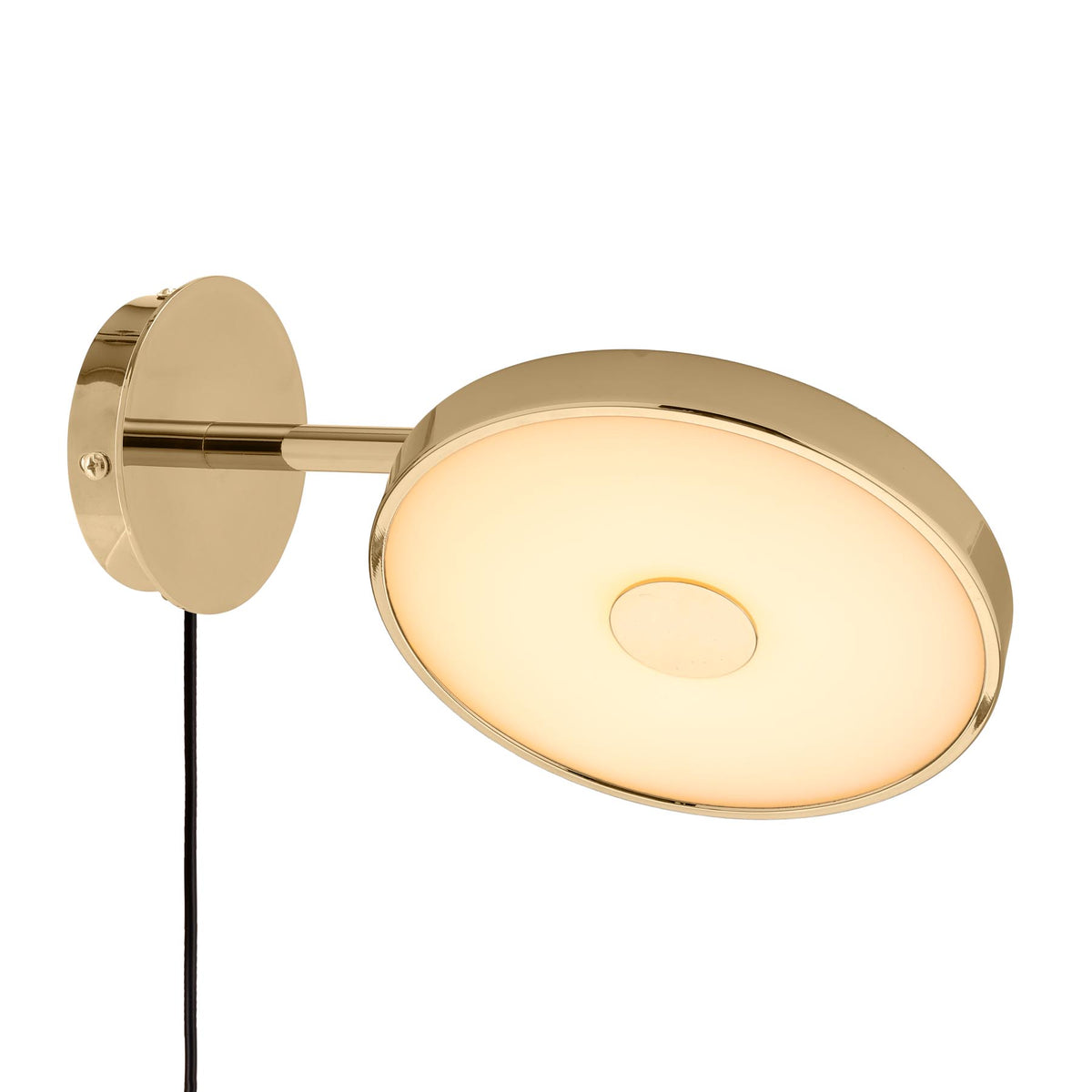 Asteria Wandleuchte short mit Kabel in Polished Brass präsentiert im Onlineshop von KAQTU Design AG. Wandleuchte ist von Umage