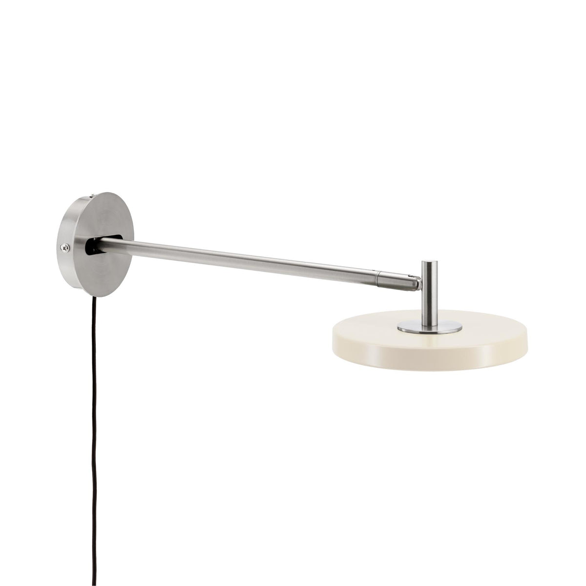 Asteria Wandleuchte long mit Kabel in Pearl White präsentiert im Onlineshop von KAQTU Design AG. Wandleuchte ist von Umage