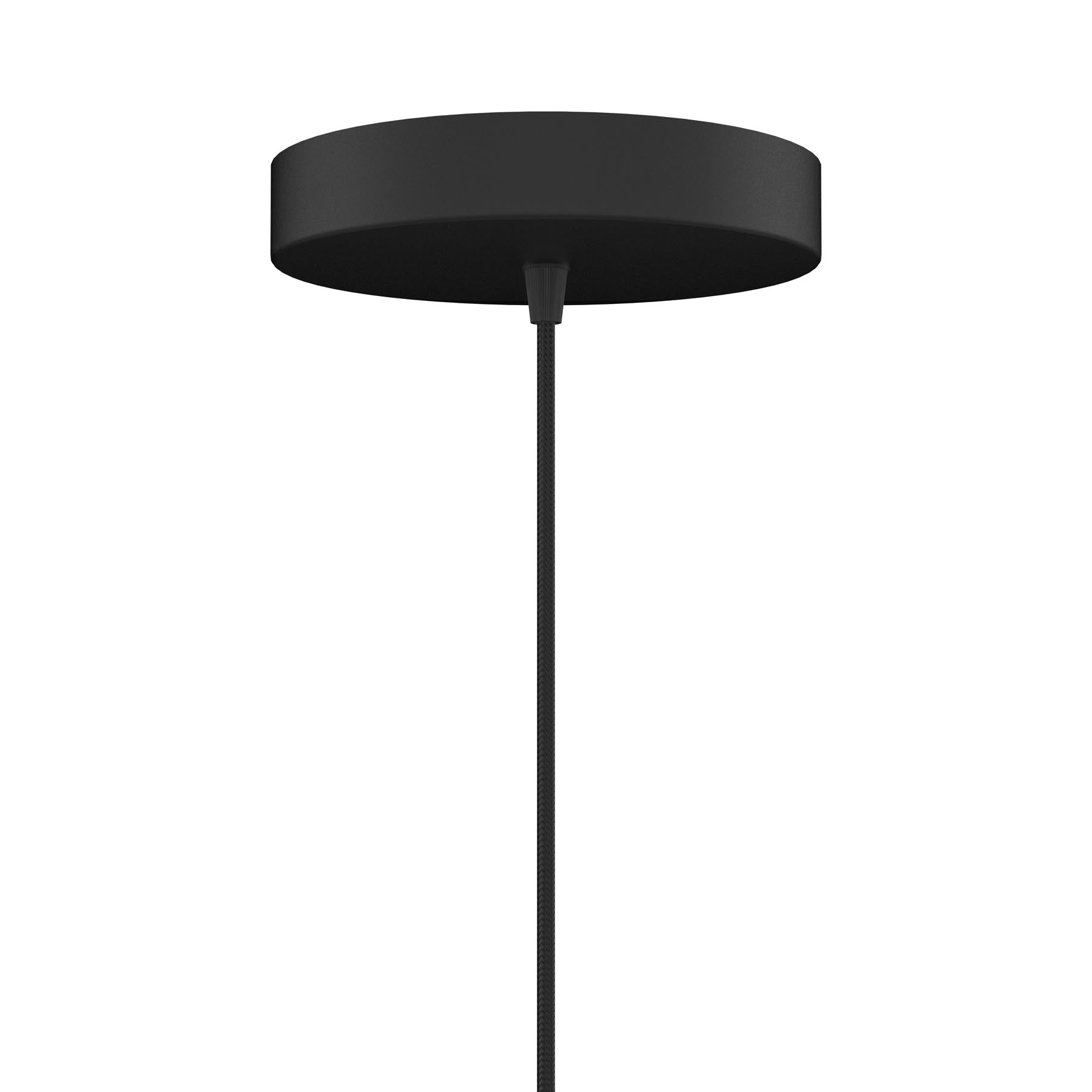 Rosette in Black präsentiert im Onlineshop von KAQTU Design AG. Kabel / Lampenfassung ist von Umage