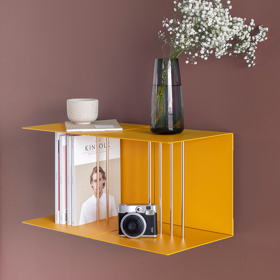 Teaser Wandregal in Saffron Yellow präsentiert im Onlineshop von KAQTU Design AG. Wandregal ist von Umage