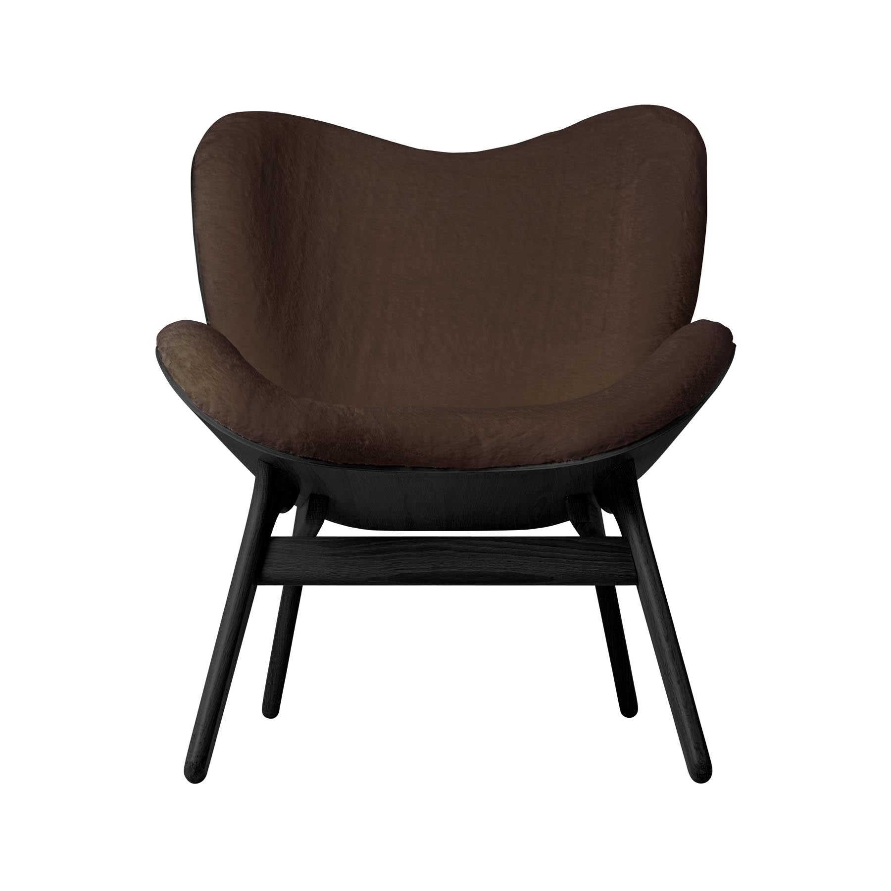 Moderner A Conversation Piece Low Sessel in Teddy Brown, perfekt für gemütliche Ecken und stilvolle Akzente in jedem Zuhause.
