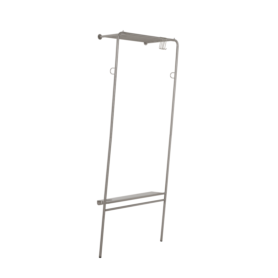 Lean On Me Kleiderständer in Steel präsentiert im Onlineshop von KAQTU Design AG. Garderobe ist von Umage