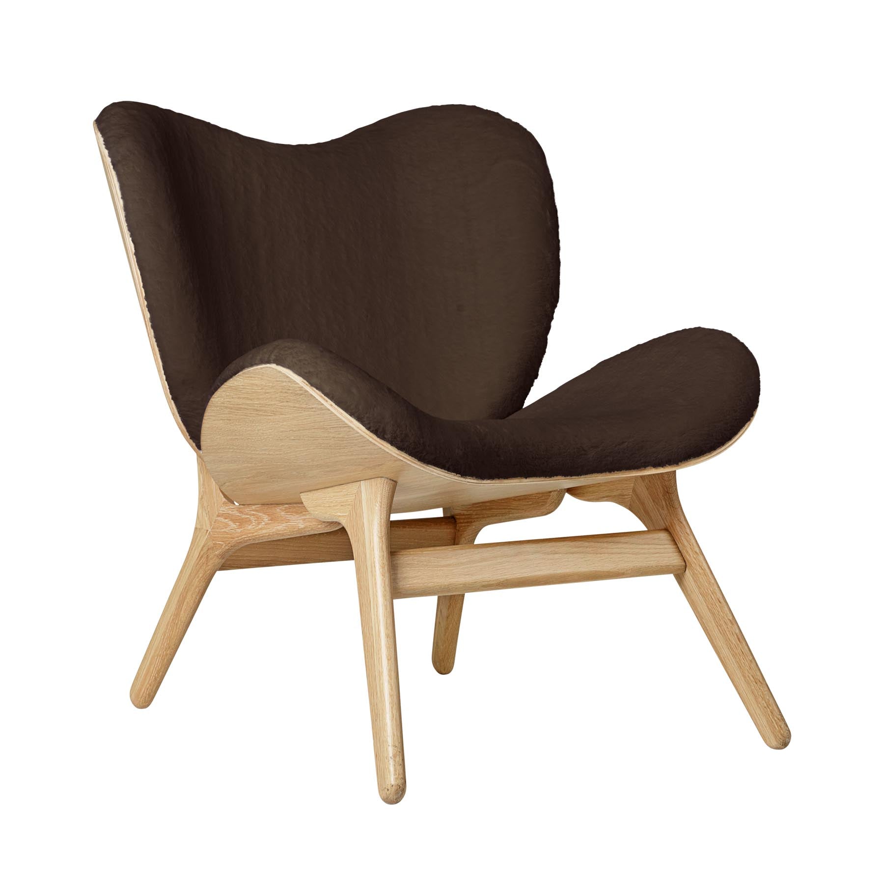 A Conversation Piece Low Sessel in Teddy Brown präsentiert im Onlineshop von KAQTU Design AG. Sessel ist von Umage