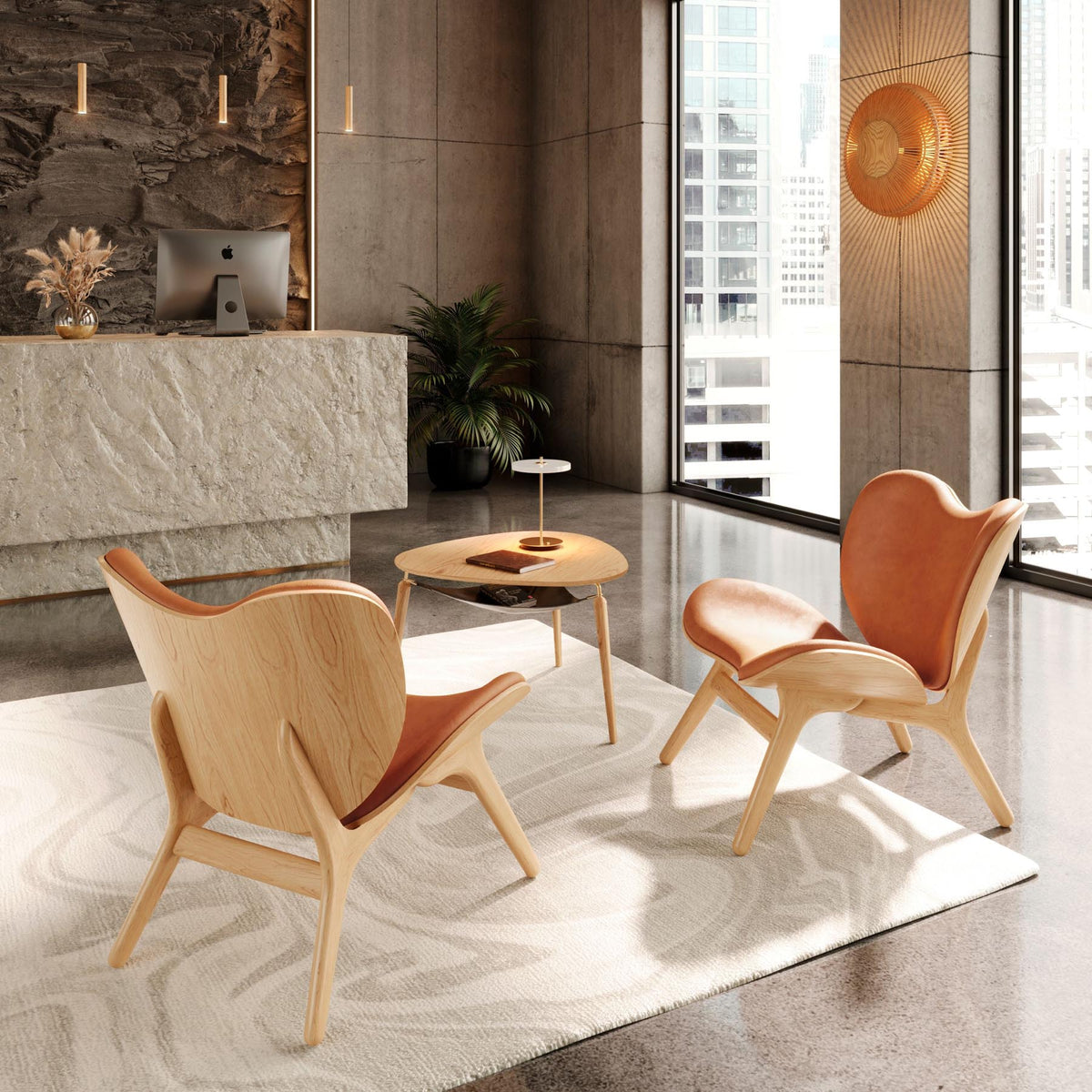 A Conversation Piece Low Sessel in Dunes Rust präsentiert im Onlineshop von KAQTU Design AG. Sessel ist von Umage