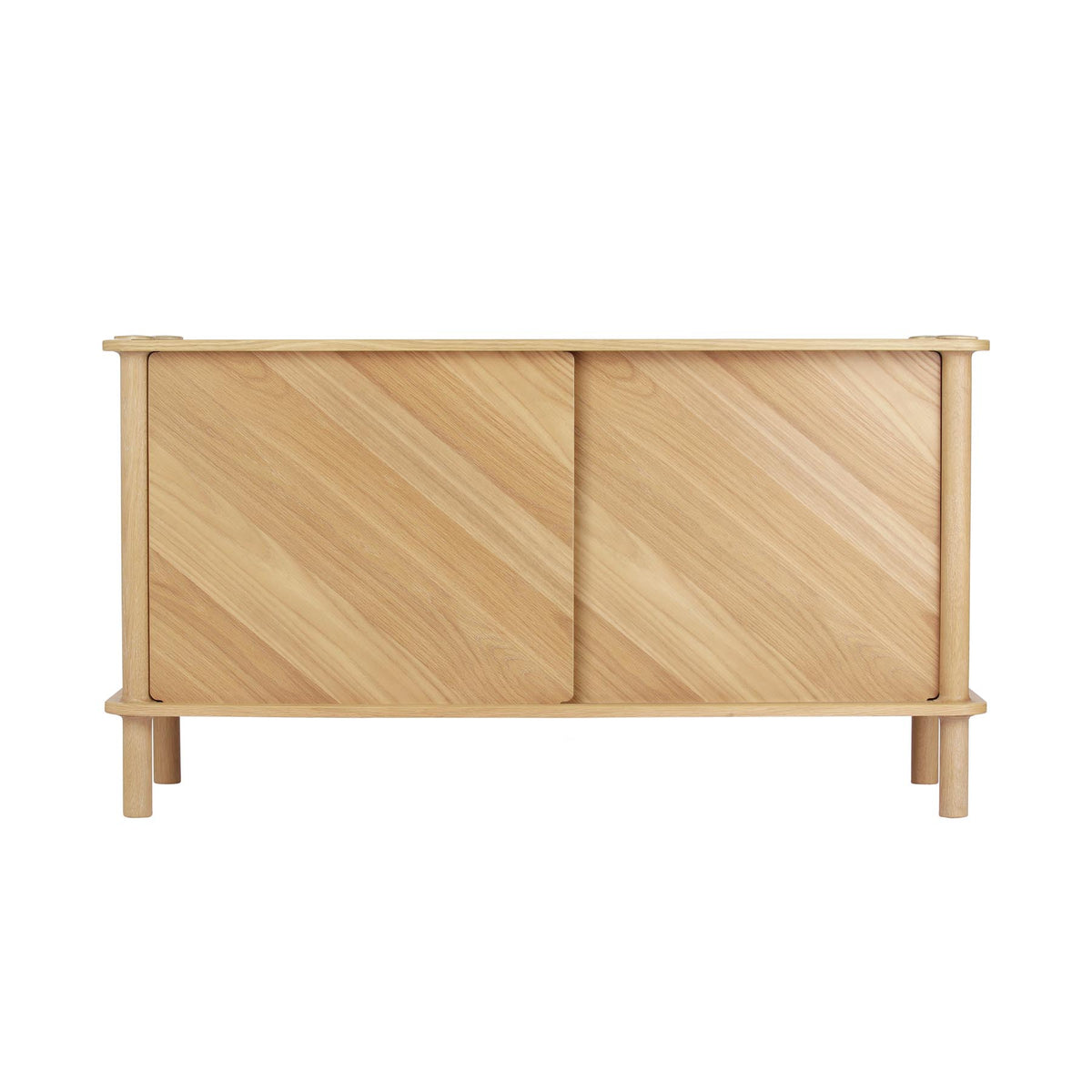 Italic Sideboard mit 2 Holztüren in Wood präsentiert im Onlineshop von KAQTU Design AG. Sideboard ist von Umage