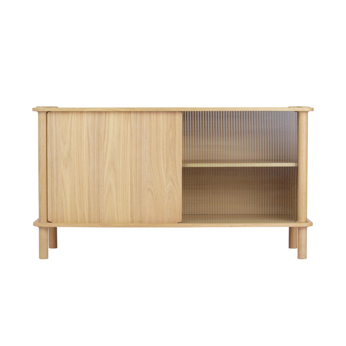 Italic Sideboard in Wood/Glass präsentiert im Onlineshop von KAQTU Design AG. Sideboard ist von Umage