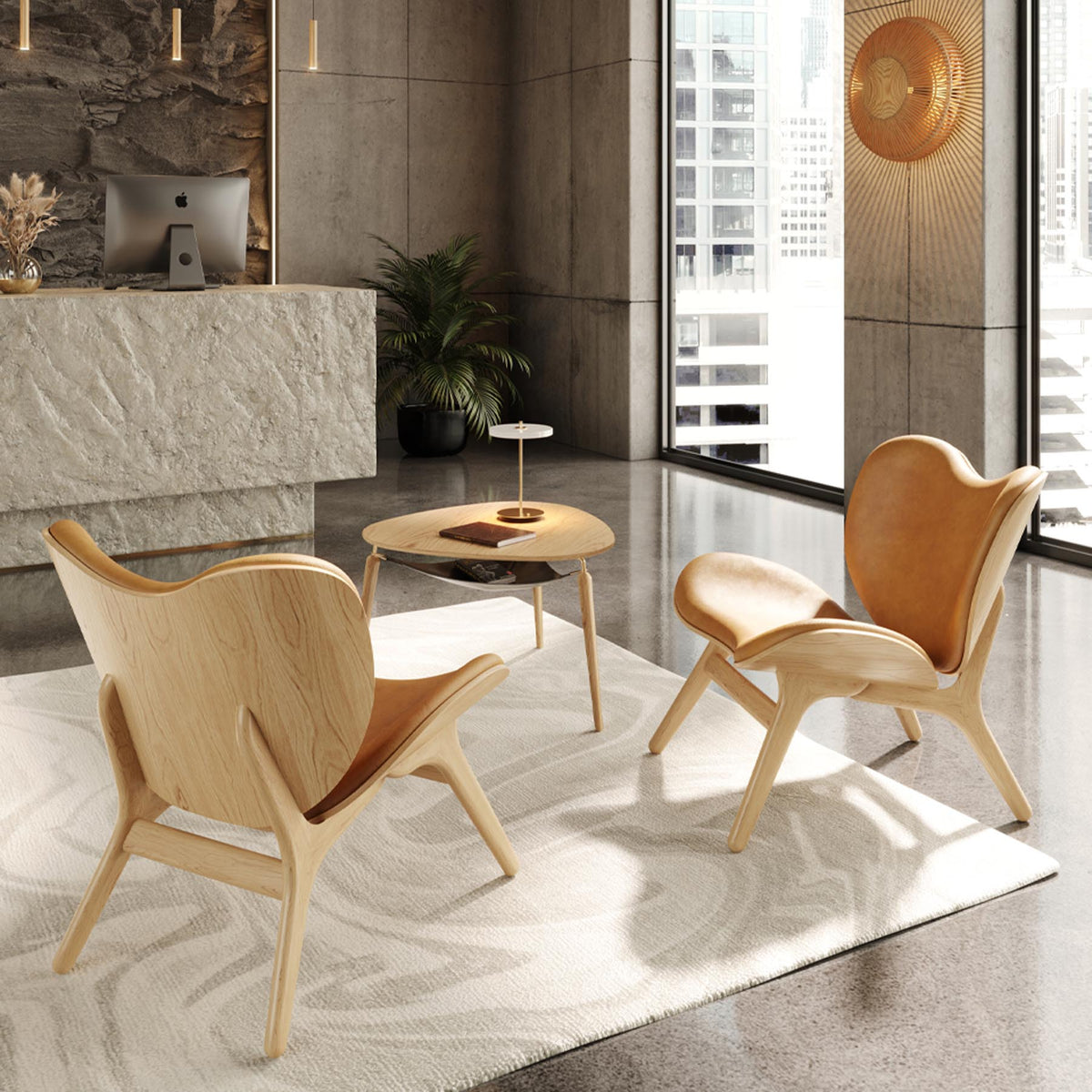 Hang Out Beistelltisch in Messing präsentiert im Onlineshop von KAQTU Design AG. Couchtisch ist von Umage