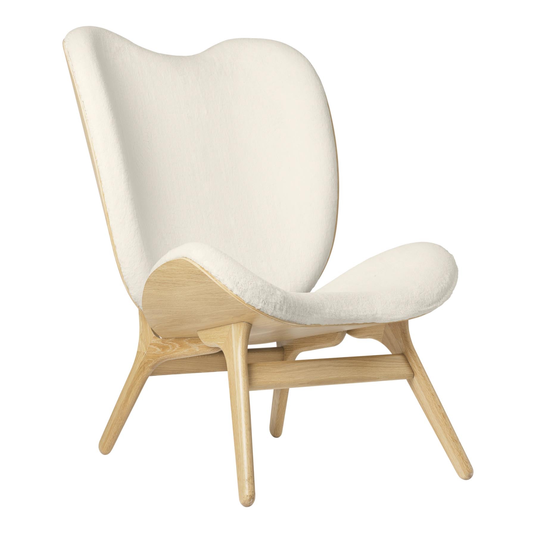 A Conversation Piece Tall Sessel in Teddy White präsentiert im Onlineshop von KAQTU Design AG. Sessel ist von Umage