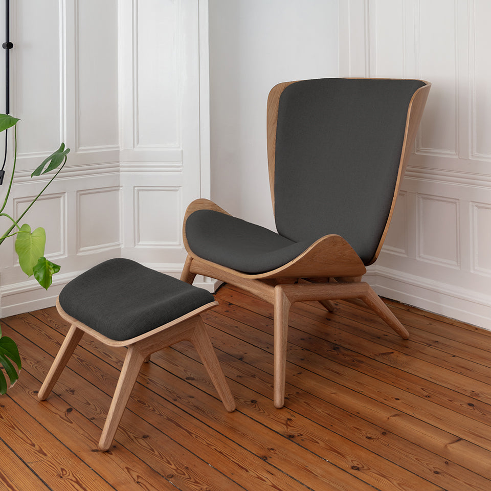 The Reader Ottoman in Shadow präsentiert im Onlineshop von KAQTU Design AG. Ottoman ist von Umage