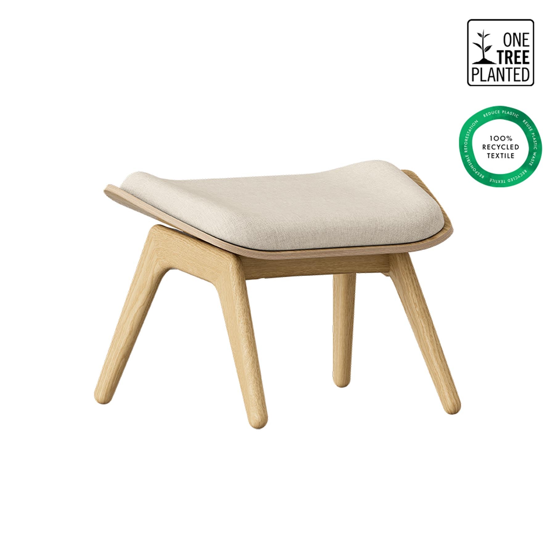 Eleganter Reader Ottoman in warmem Dunes Rust, ideal für stilvolle Wohnräume und gemütliche Leseecken.