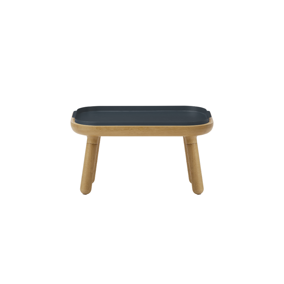 Eleganter Paff low Beistelltisch in Anthrazitgrau von Umage, ideal für moderne Wohnräume und vielseitig einsetzbar.