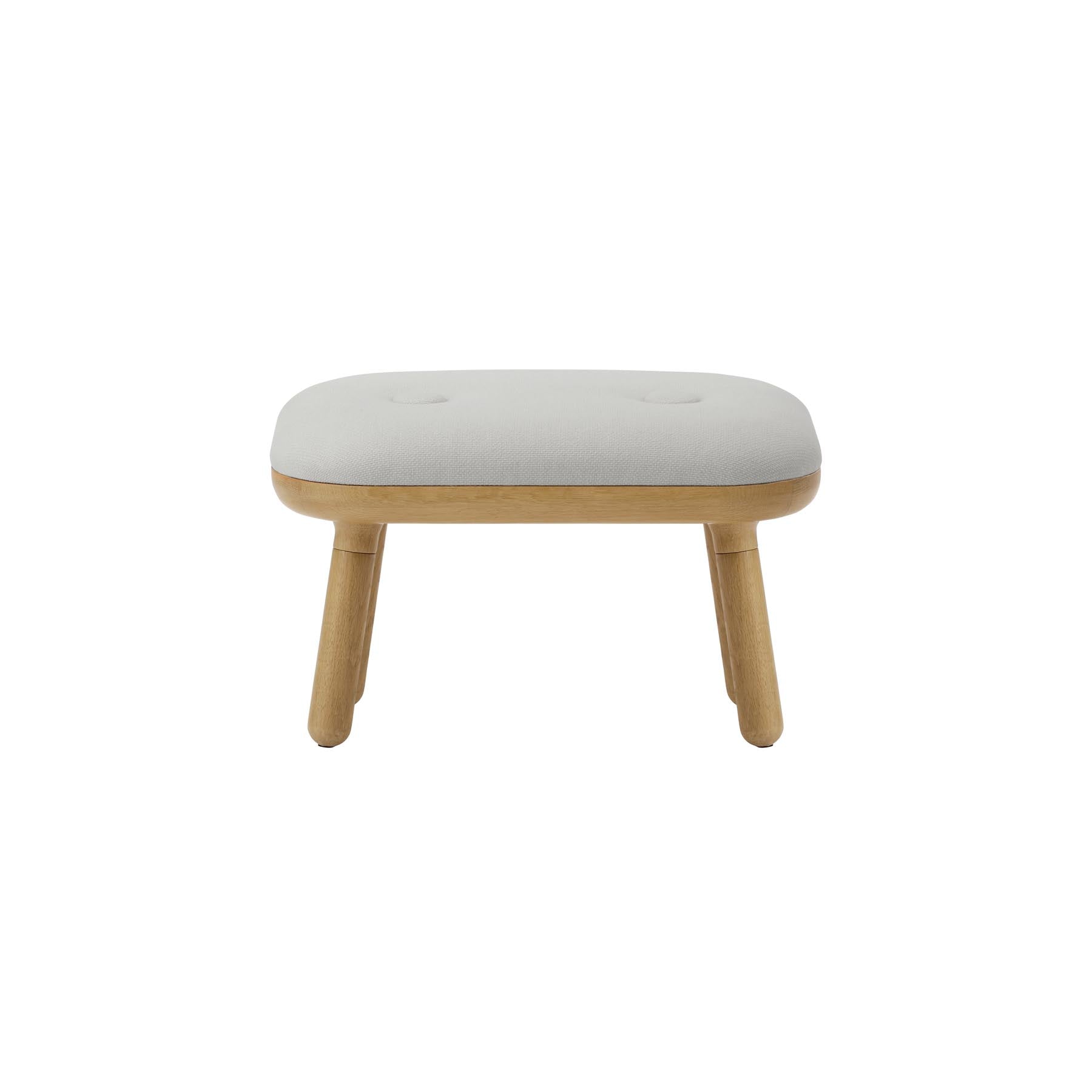 Moderner Paff low Hocker von Umage in edlem Sterling, ideal für entspannte Stunden und als stilvolles Wohnaccessoire.