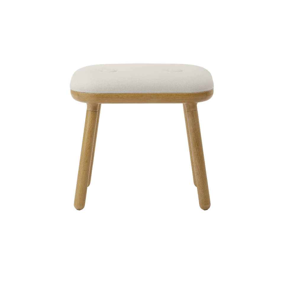 Eleganter Paff low Hocker in White Sands, ideal für entspannte Momente und als dekoratives Element in Ihrem Wohnraum.
