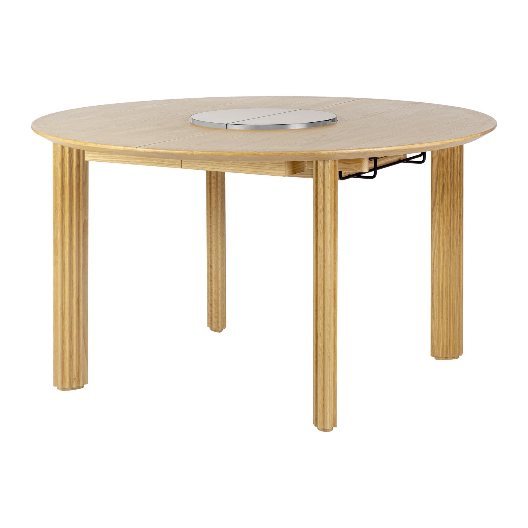 Comfort Circle Esstisch ausziehbar in Bianco steel/Rippled präsentiert im Onlineshop von KAQTU Design AG. Esstisch ist von Umage