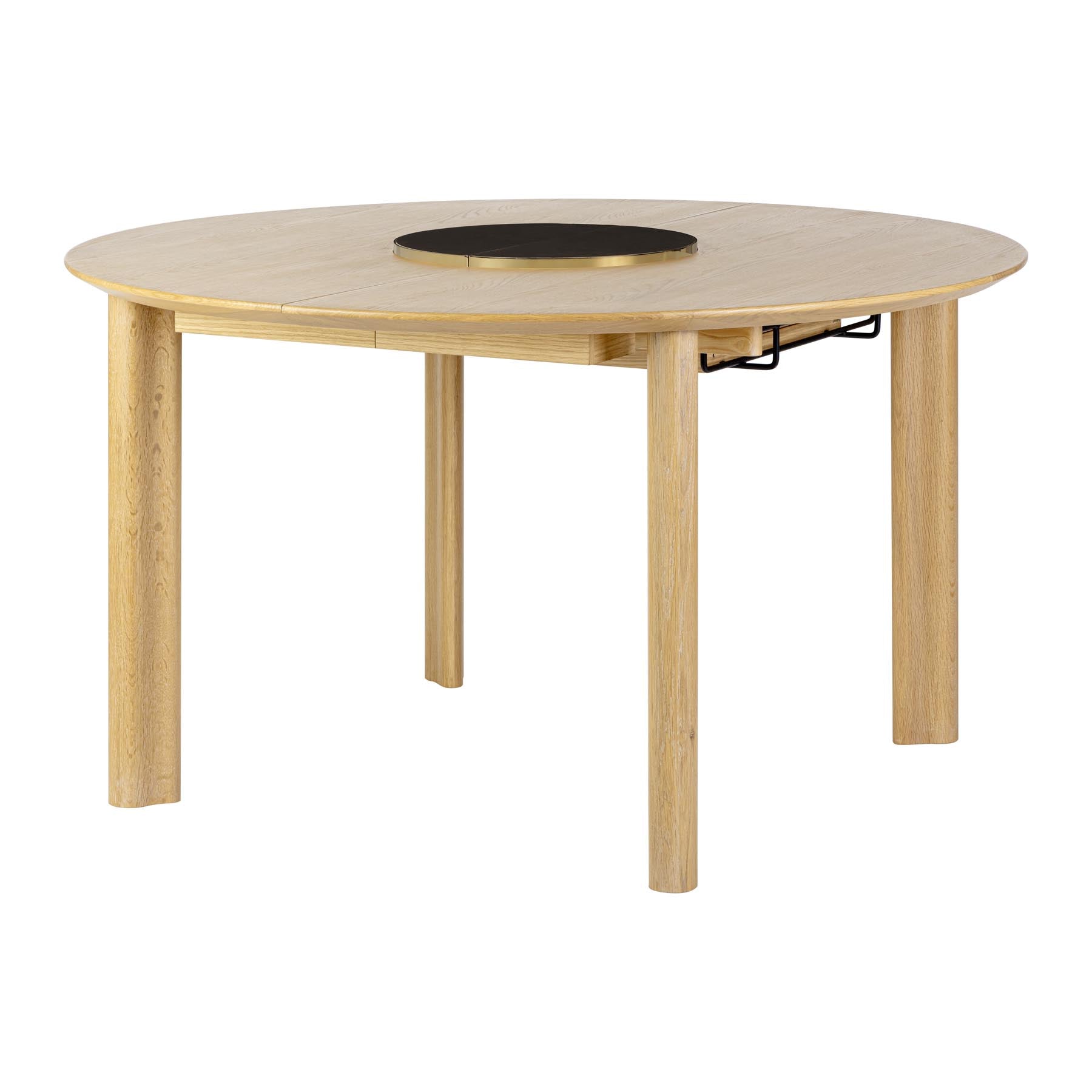 Comfort Circle Esstisch ausziehbar in Nero brass/Smooth präsentiert im Onlineshop von KAQTU Design AG. Esstisch ist von Umage