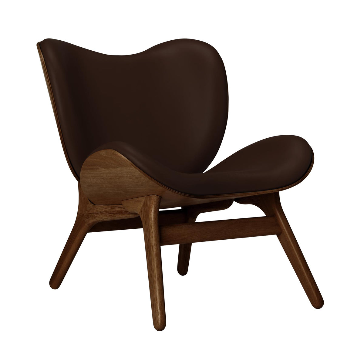 A Conversation Piece Low Sessel in Brown präsentiert im Onlineshop von KAQTU Design AG. Sessel ist von Umage