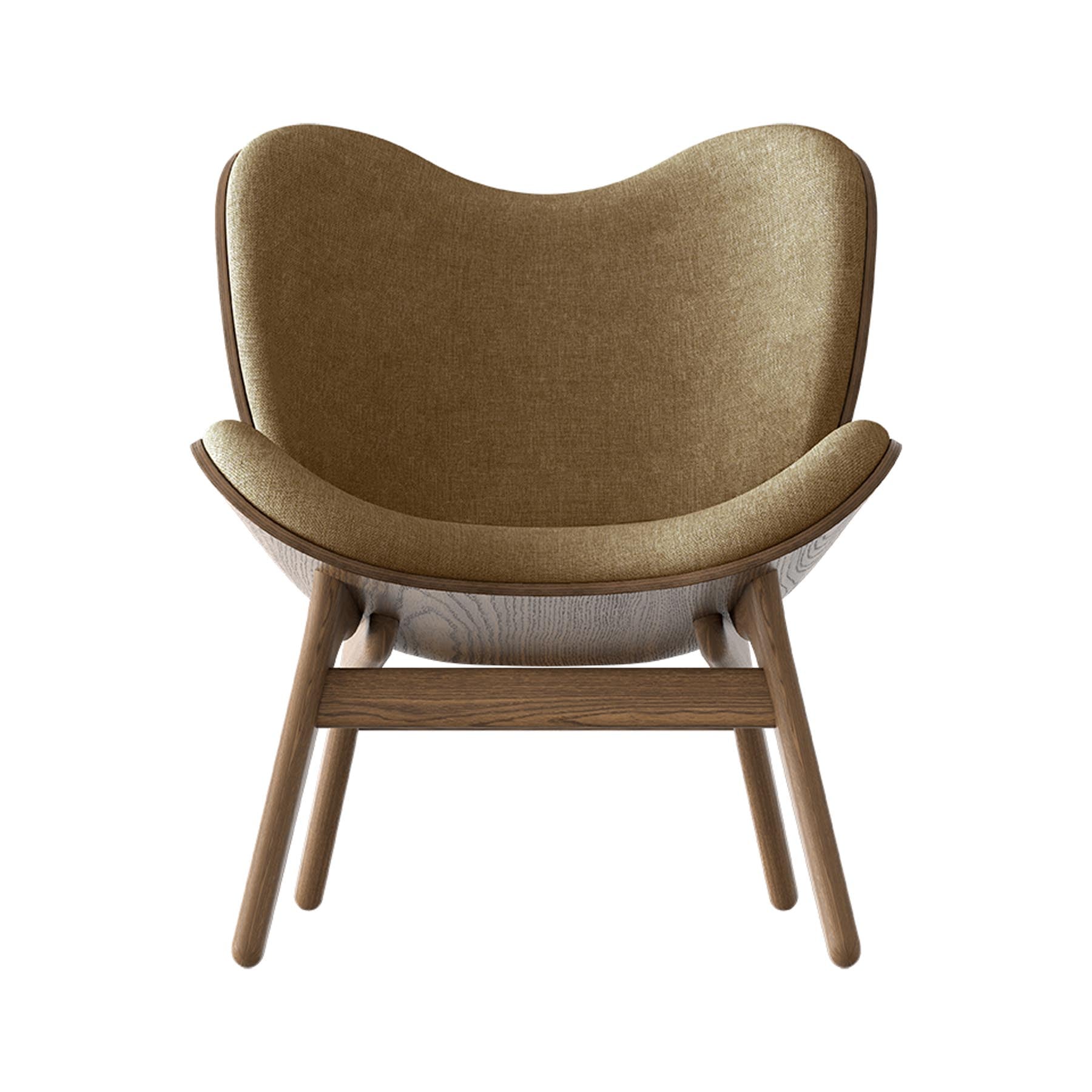 Moderner A Conversation Piece Low Sessel in ansprechendem Sugar Brown, perfekt für entspannte Momente und stilvolle Einrichtung.