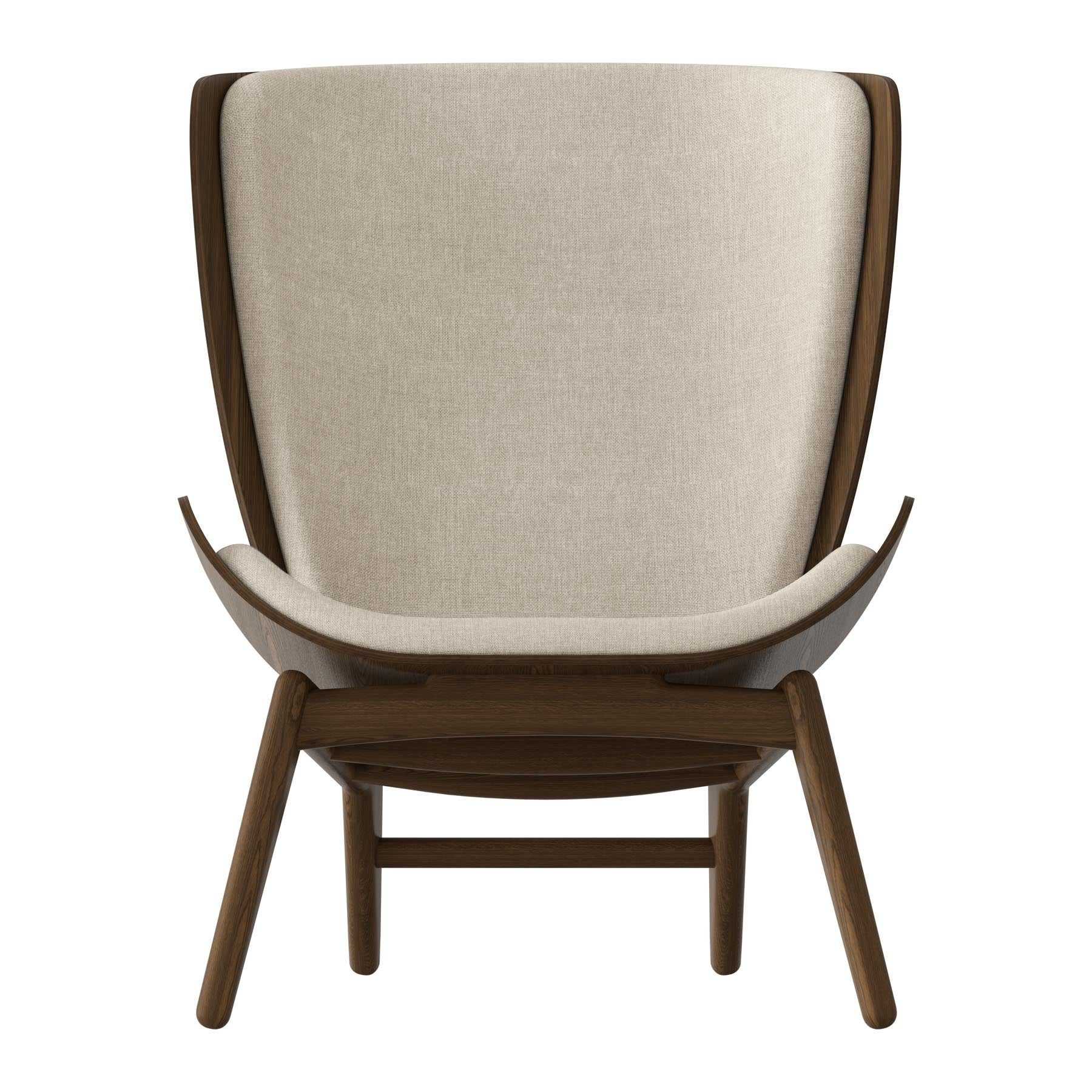 Eleganter Reader Sessel von Umage in der Farbe White Sands, ideal für stilvolle Wohnräume und gemütliche Lesemomente.
