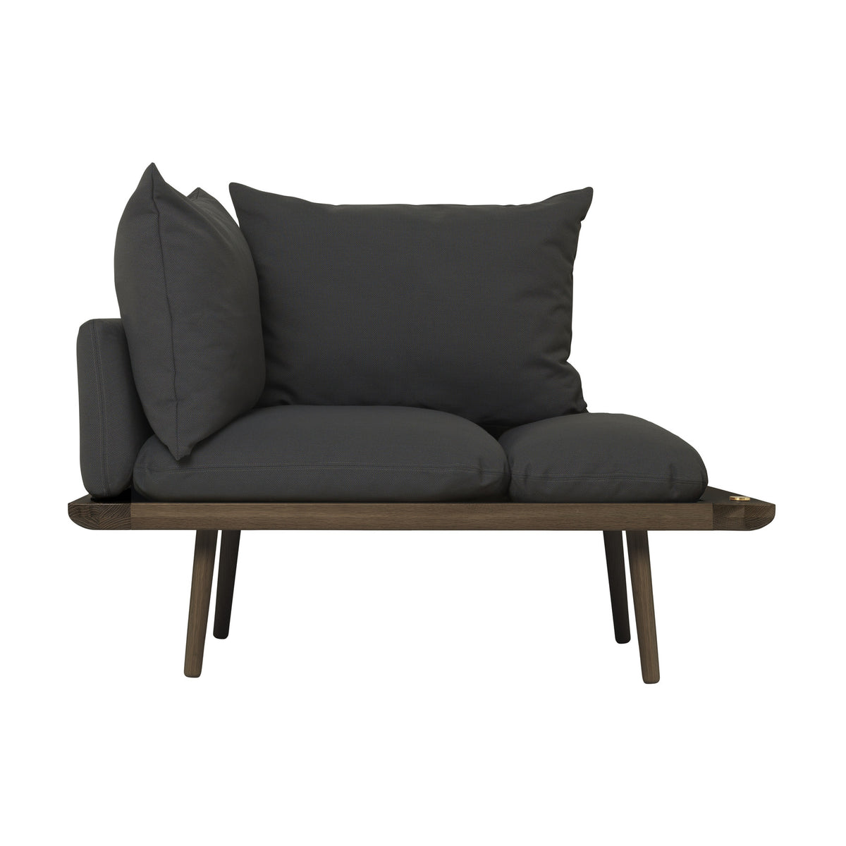 Lounge Around 1.5-Sitzer Sofa in Shadow präsentiert im Onlineshop von KAQTU Design AG. 2er Sofa ist von Umage