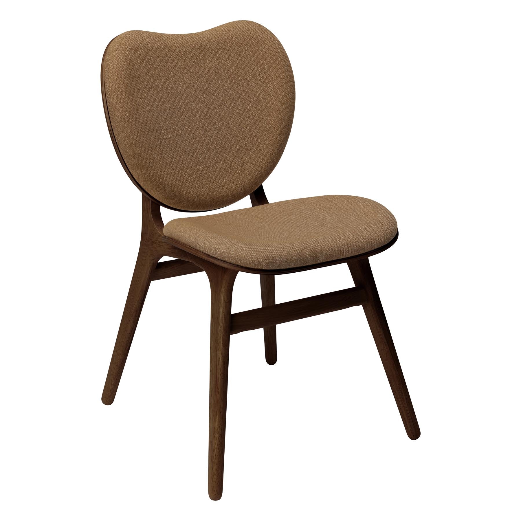 Stilvoller Esszimmerstuhl A Conversation Piece von Umage in warmem Sugar Brown, perfekt für einladende Essbereiche und gesellige Zusammenkünfte.