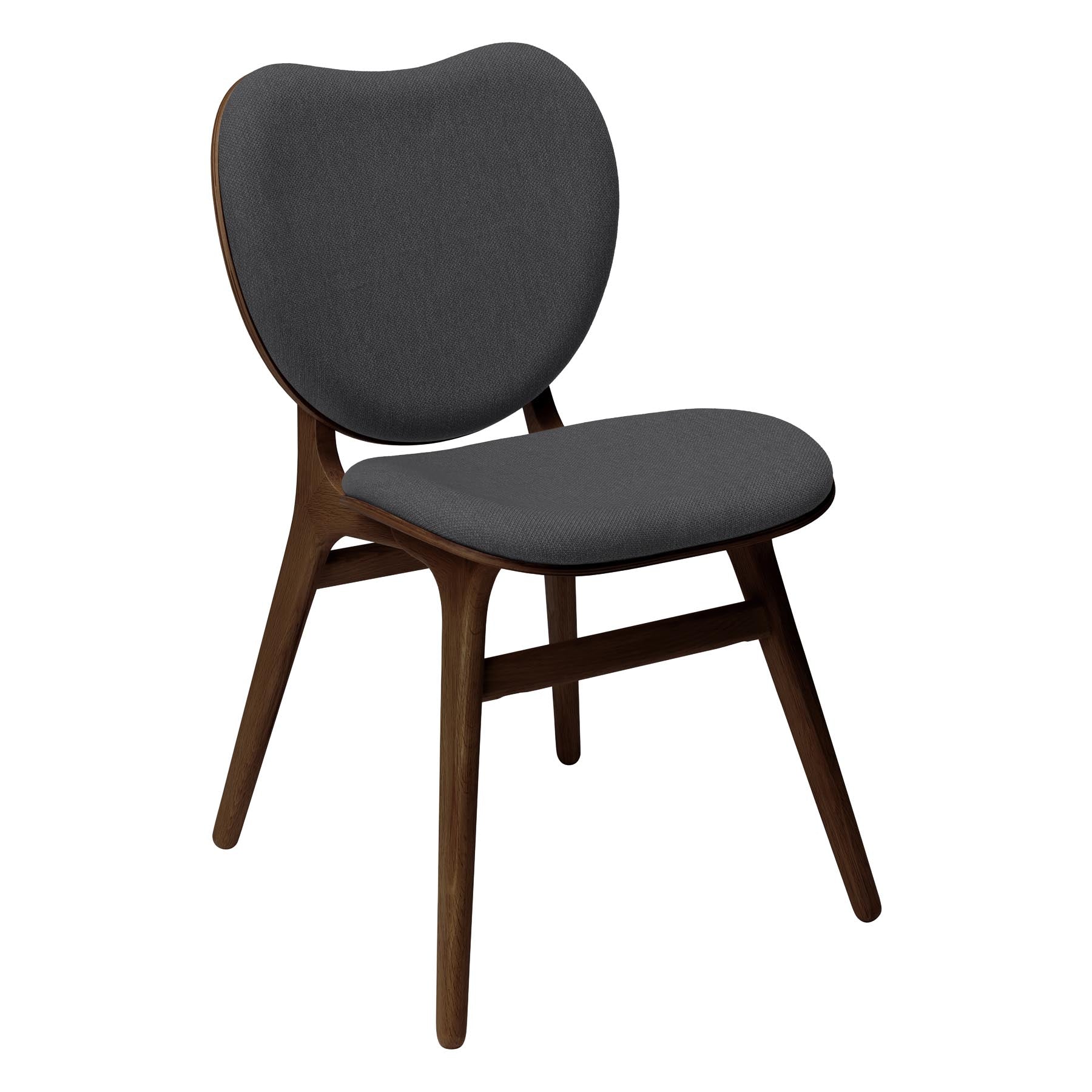 Stilvoller Esszimmerstuhl A Conversation Piece von Umage in Shadow, perfekt für moderne Esszimmer und gemütliche Zusammenkünfte.