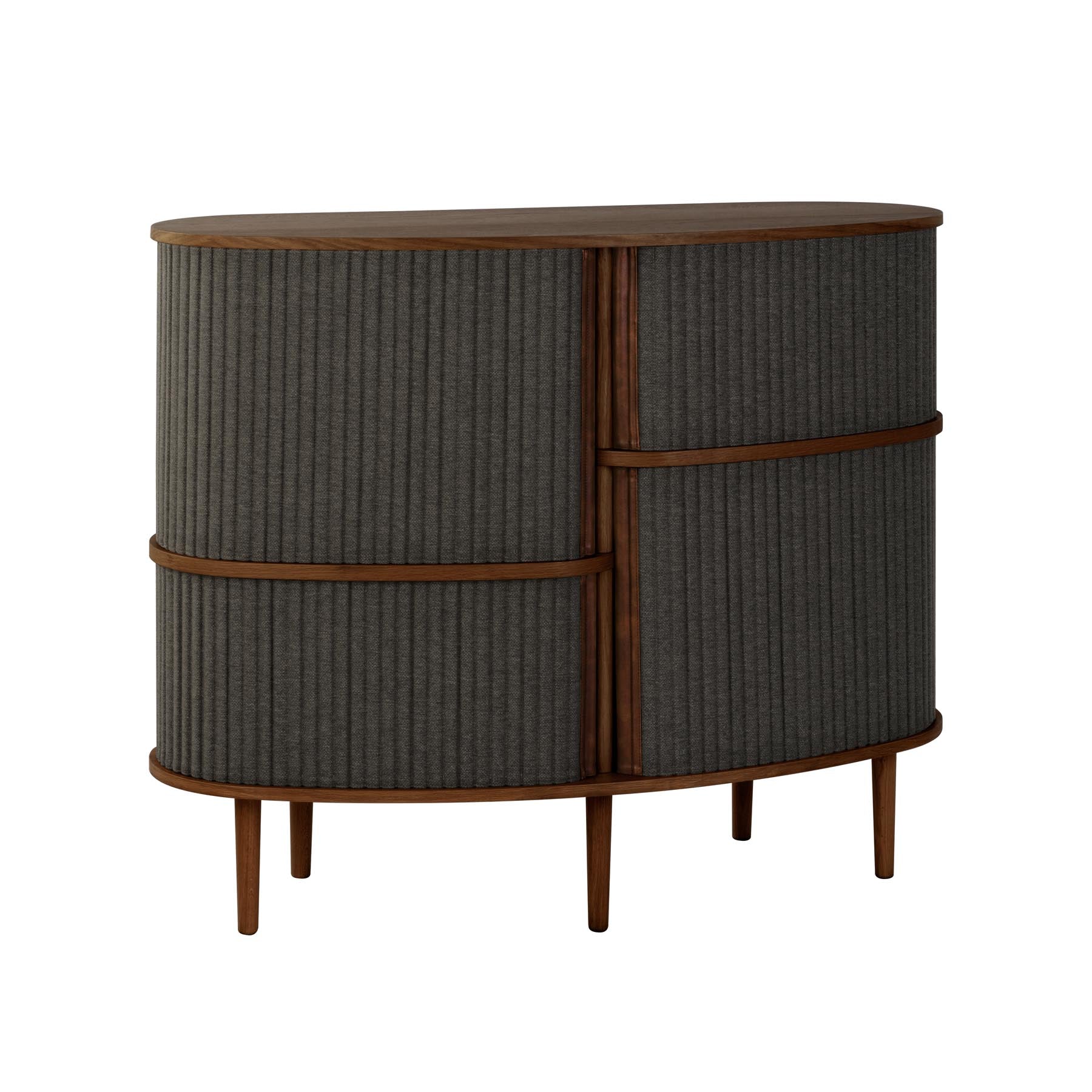 Elegantes Highboard von Umage in strahlendem Weiß, ideal für moderne Wohnräume und vielseitige Aufbewahrungslösungen.