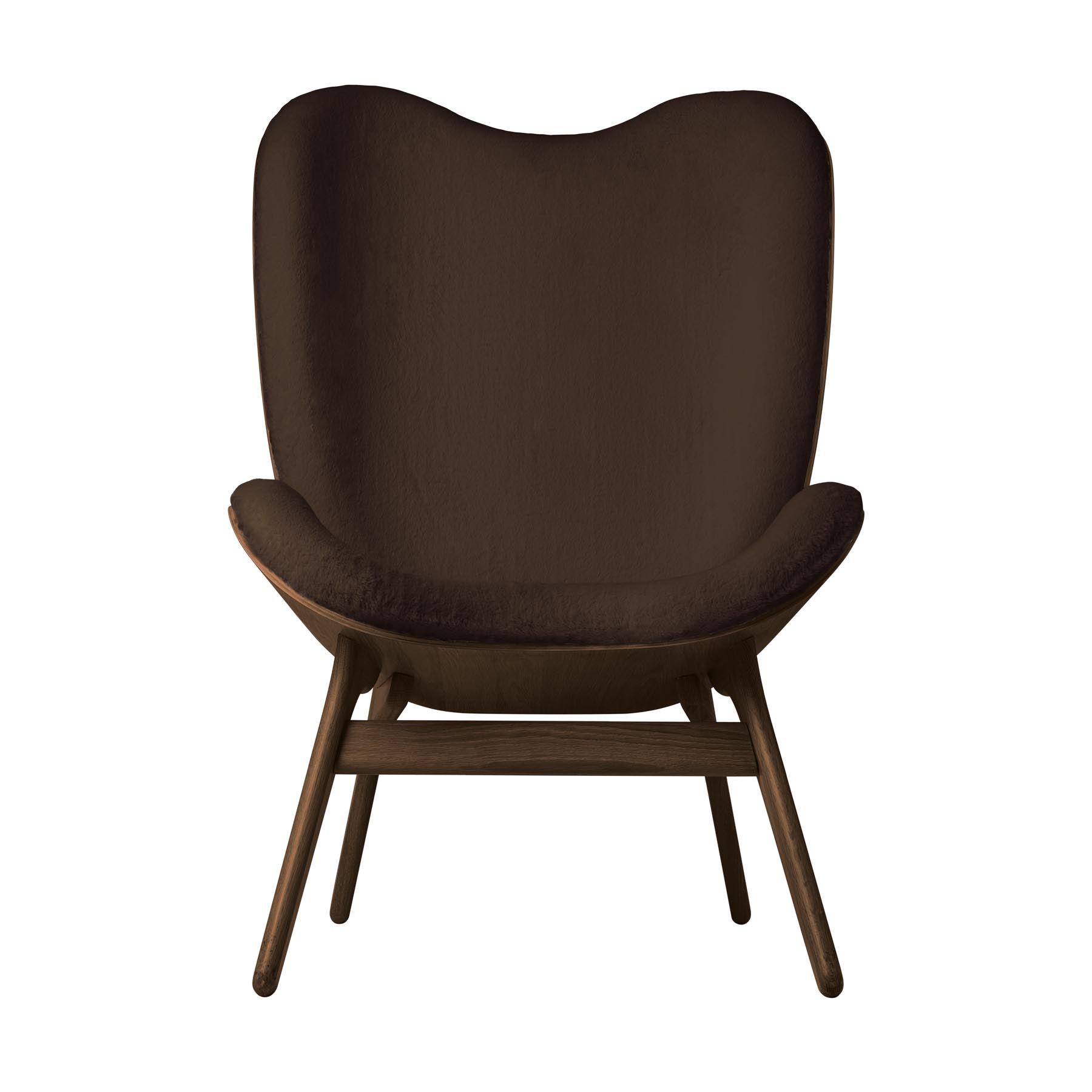 Eleganter A Conversation Piece Tall Sessel in Teddy Brown, ideal für gemütliche Stunden und stilvolle Wohnräume.
