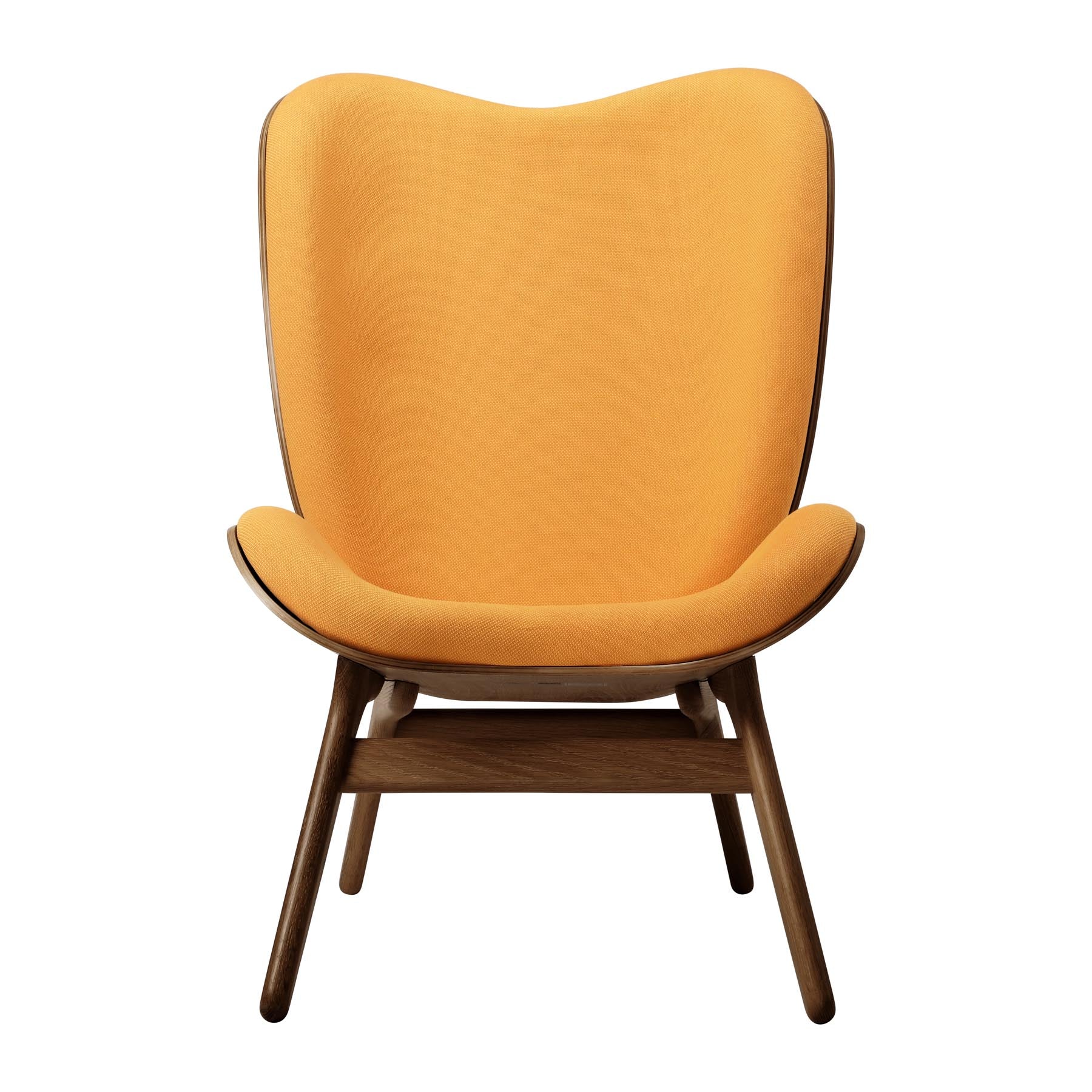 Eleganter A Conversation Piece Tall Sessel in leuchtendem Tangerine, ideal für stilvolle Wohnräume und gemütliche Gespräche.
