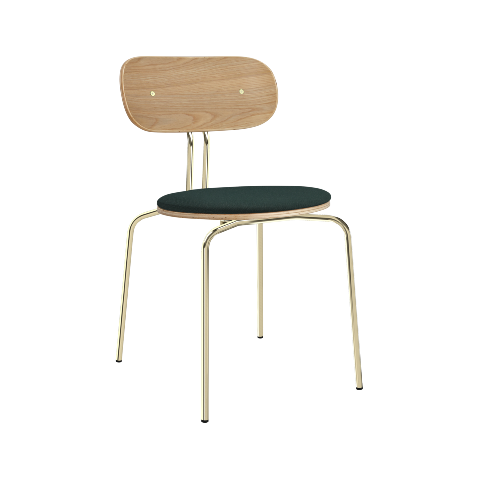 Eleganter gepolsterter Curious Stuhl von Umage, ideal für komfortable Sitzgelegenheiten und geschmackvolle Einrichtung in jedem Zuhause.