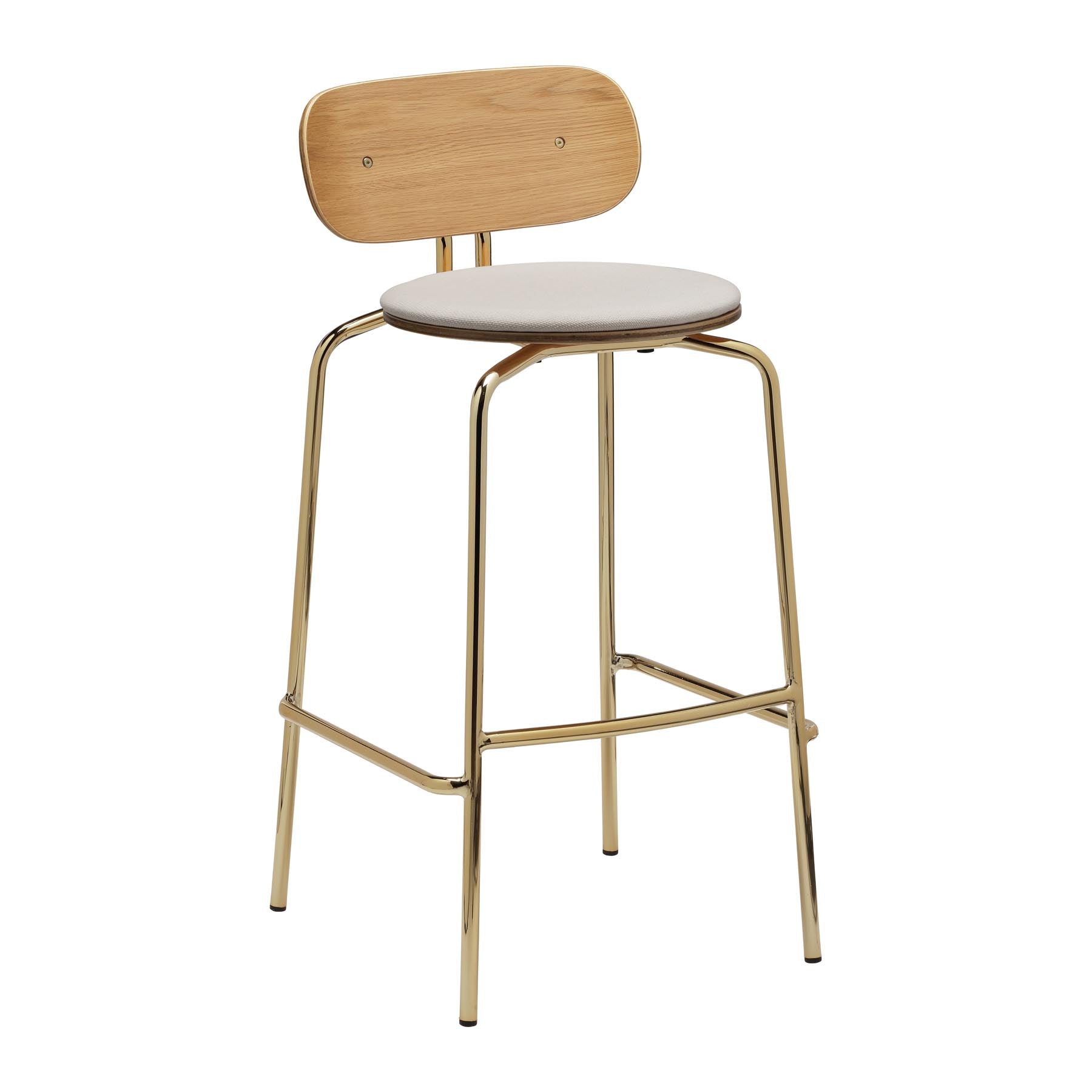Curious Barstool in White Sands präsentiert im Onlineshop von KAQTU Design AG. Barstuhl ist von Umage