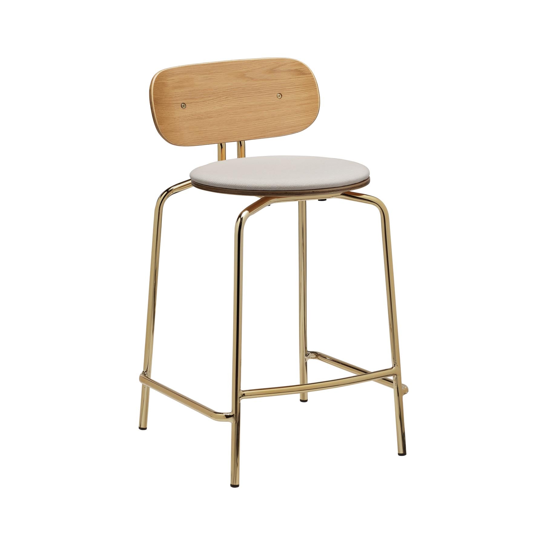 Curious Counterstool in White Sands präsentiert im Onlineshop von KAQTU Design AG. Barstuhl ist von Umage