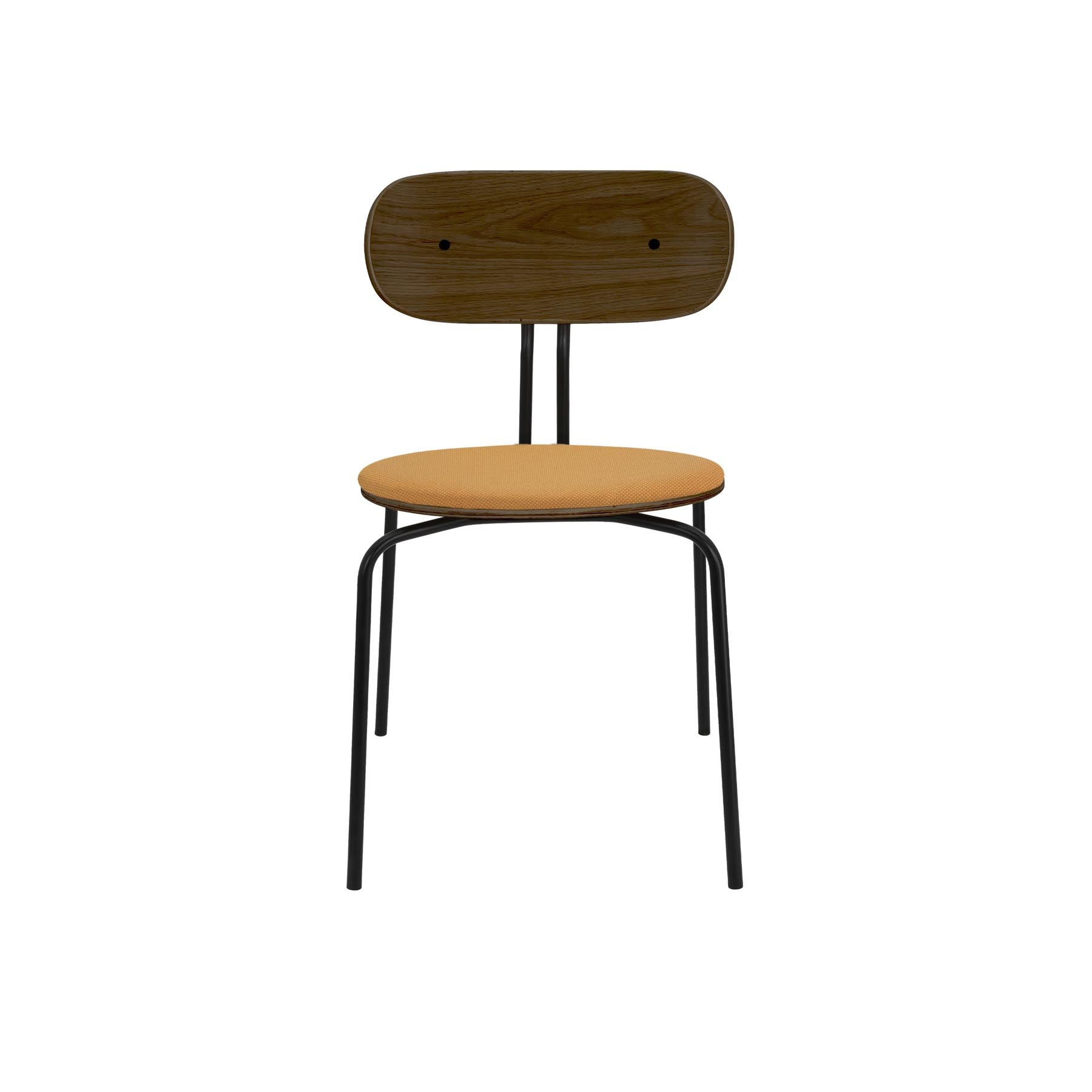 Curious Stuhl gepolstert in Tangerine präsentiert im Onlineshop von KAQTU Design AG. Stuhl ist von Umage