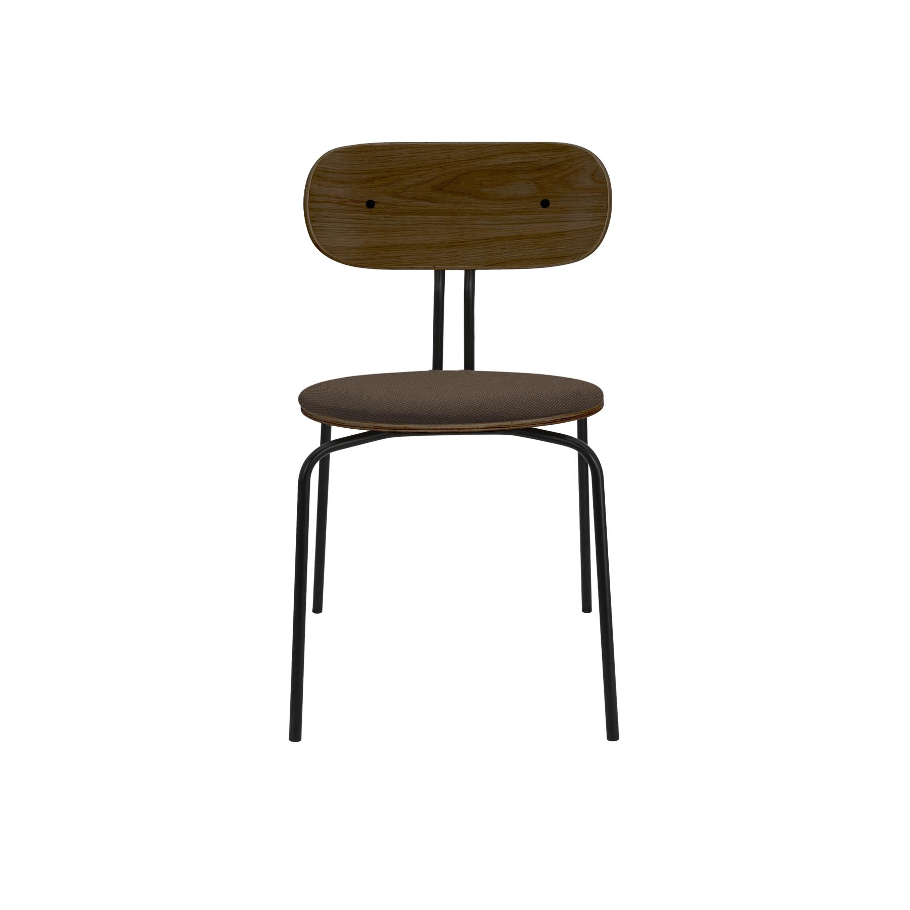 Curious Stuhl gepolstert in Mocca präsentiert im Onlineshop von KAQTU Design AG. Stuhl ist von Umage