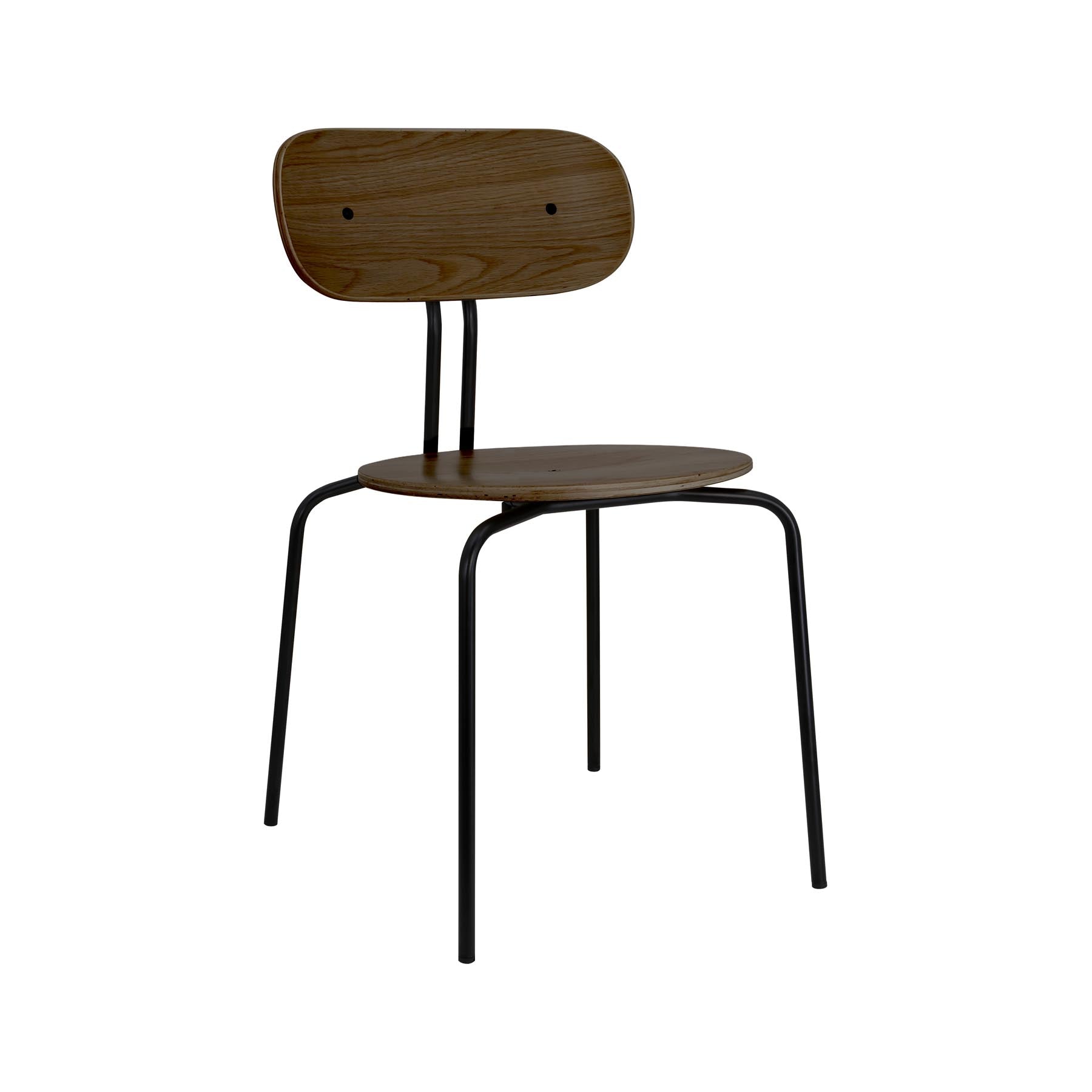 Curious Stuhl gepolstert in Smoked oak präsentiert im Onlineshop von KAQTU Design AG. Stuhl ist von Umage