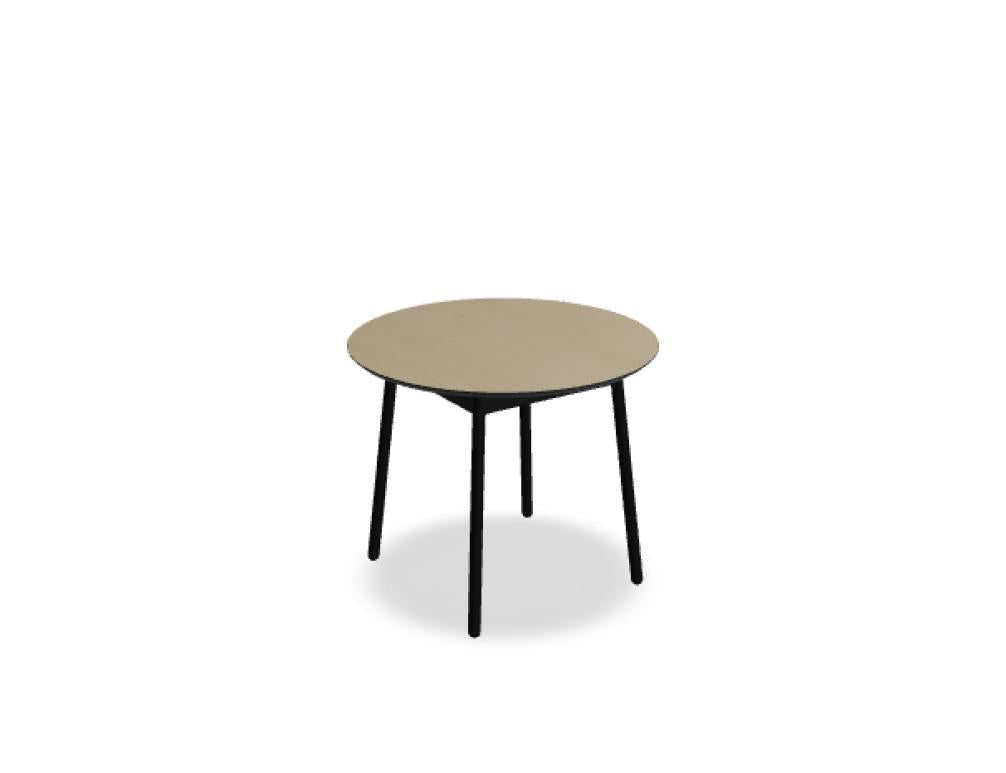 Unit UN90 - Cafeteriatisch in FENIX Schwarz Matt präsentiert im Onlineshop von KAQTU Design AG. Esstisch ist von Mdd